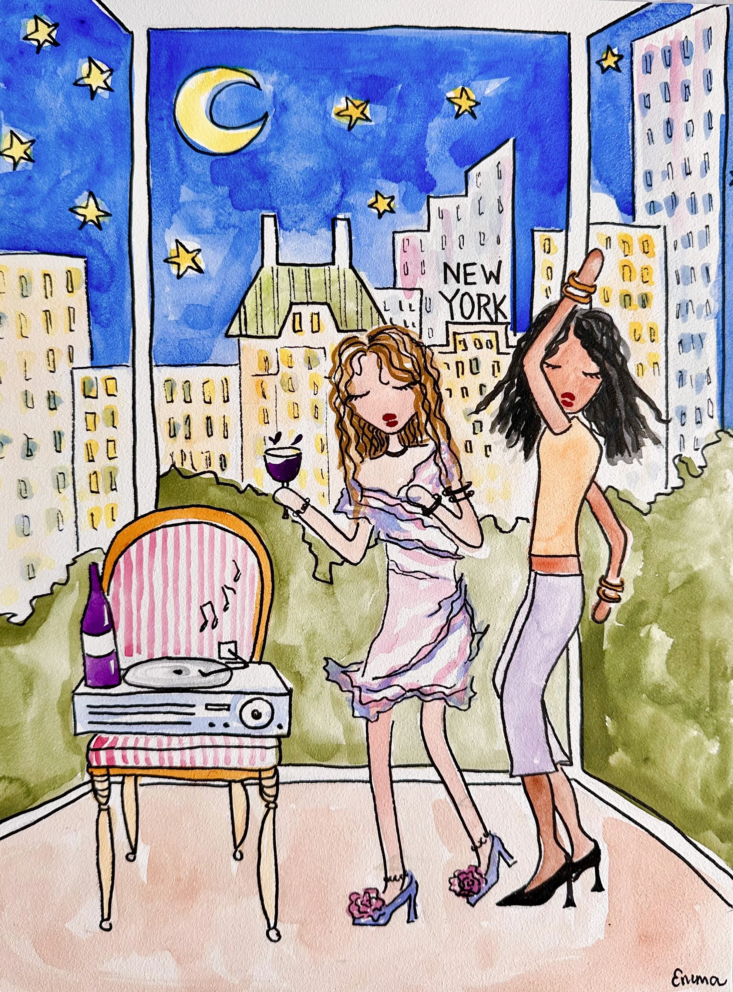 9"x12"
Watercolor and Pen on Aquaboard
