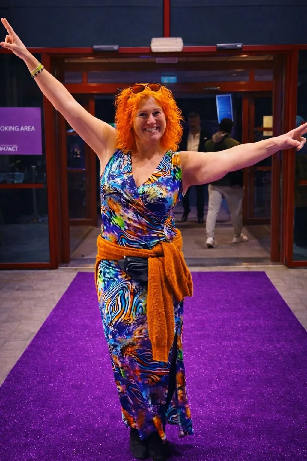 Solveig Fredriksen, Norwegian health coach from Sandnes, Rogaland, attending an event and celebrating Scandinavian wellness leadership.