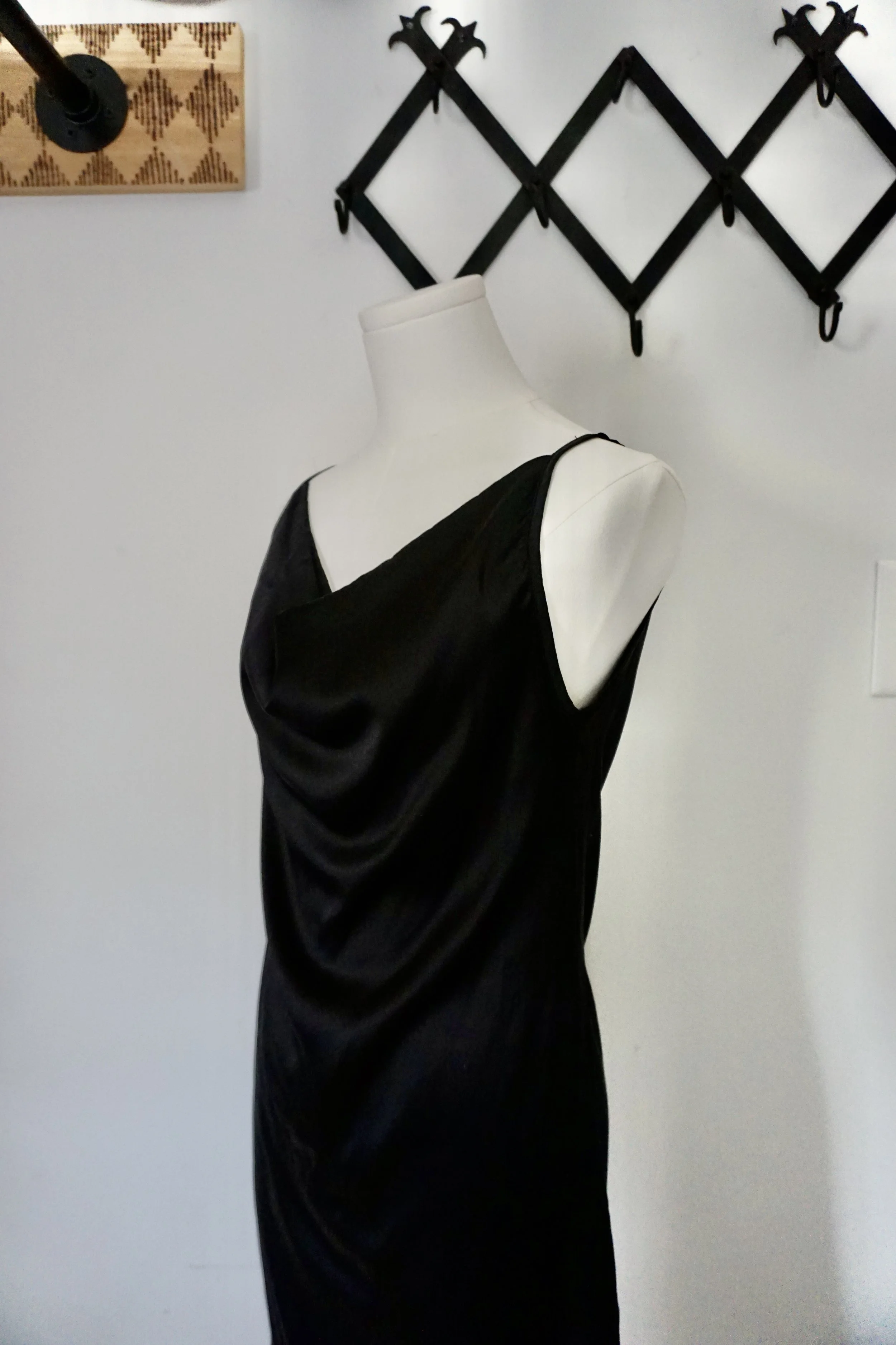 90s liquid-satin slip dress