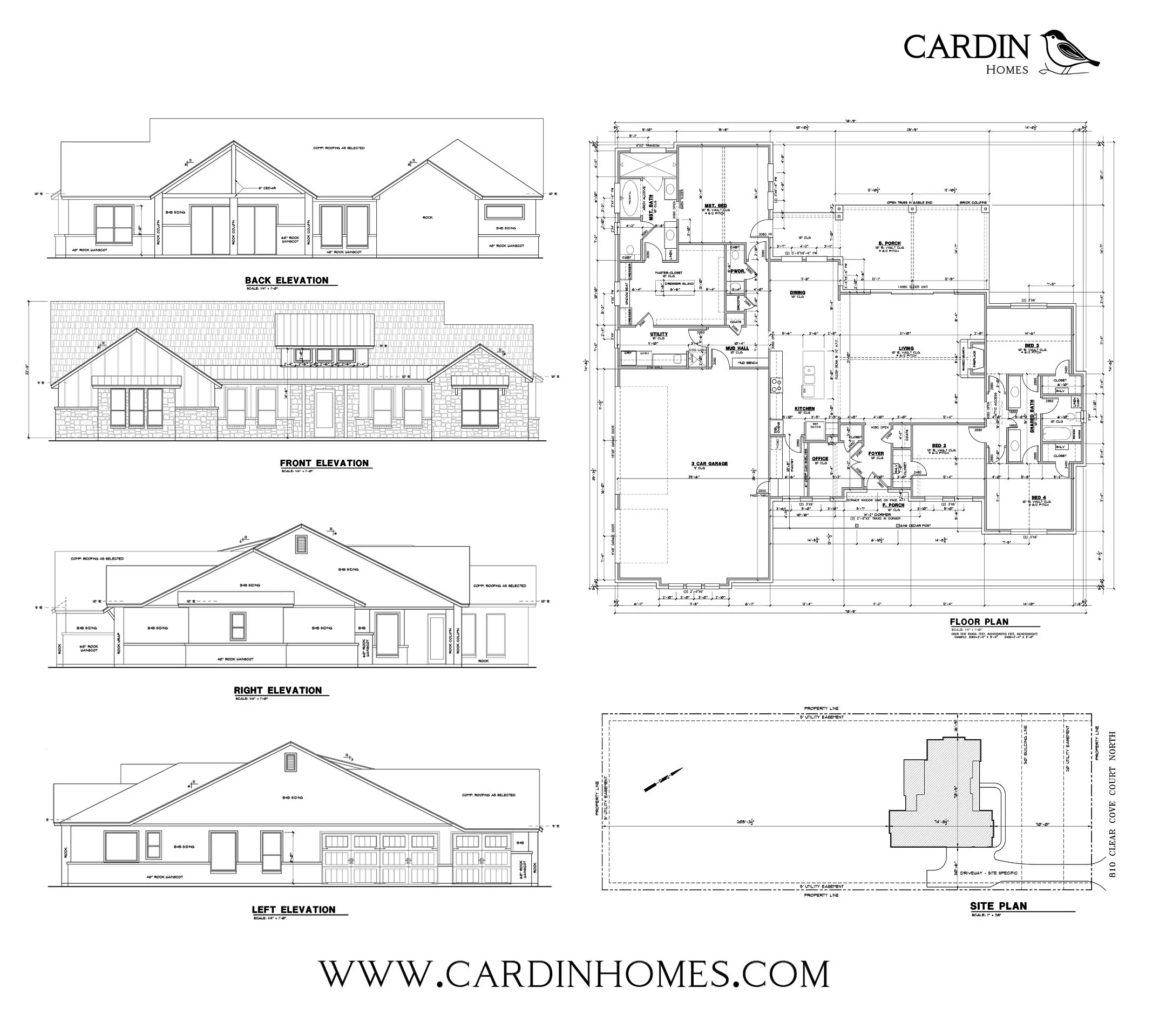 Custom Home Floor Plan | Cardin Homes 