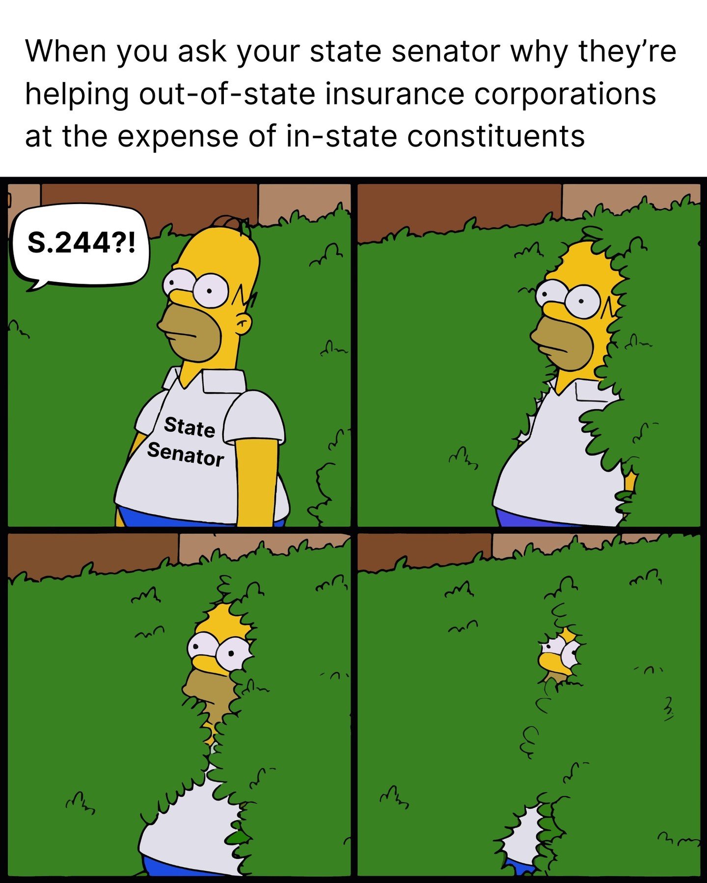And, just like that, we're now kicking off WEEK 4 (!) of debate on S.244, the nobody-likes-it, omnibus insurance bailout bill that skipped normal committee scrutiny thanks to the actions of a few insurance co. darlings in the SC Senate. Meanwhile, no