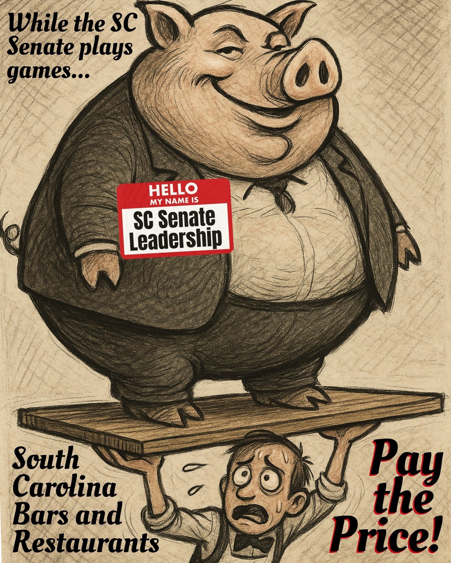 While South Carolina families, restaurants, and small businesses struggle with rising insurance costs and shrinking rights, Senate leadership is cashing in. 💰🐷💰🐷💰🐷

SC Sen. Shane Massey has turned S. 244 &ldquo;tort reform&rdquo; into a massive