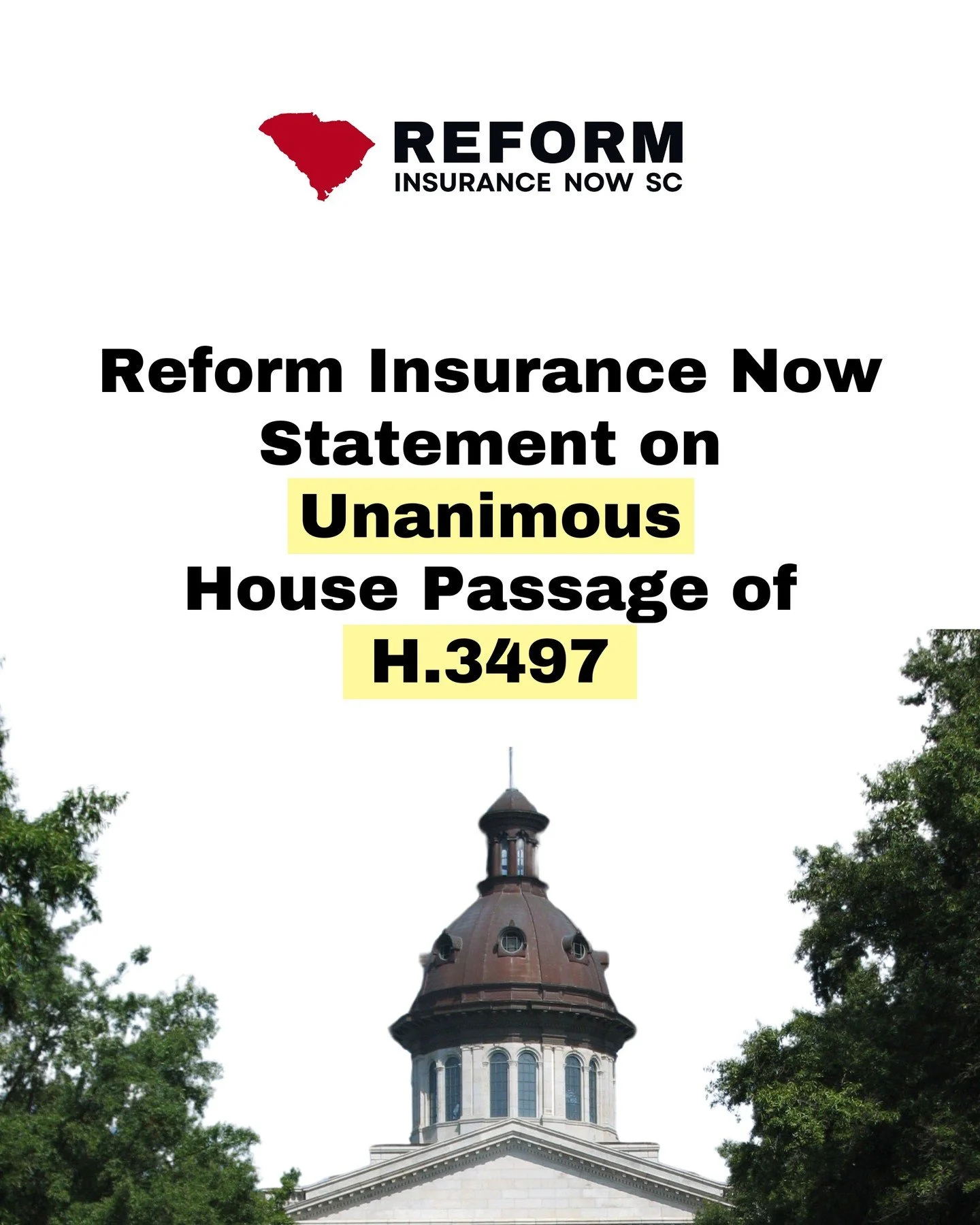 We are encouraged to see the South Carolina House of Representatives take an important step today by passing H.3497, a bill aimed at addressing the rising liquor liability insurance costs that have placed a significant burden on bars, restaurants, an