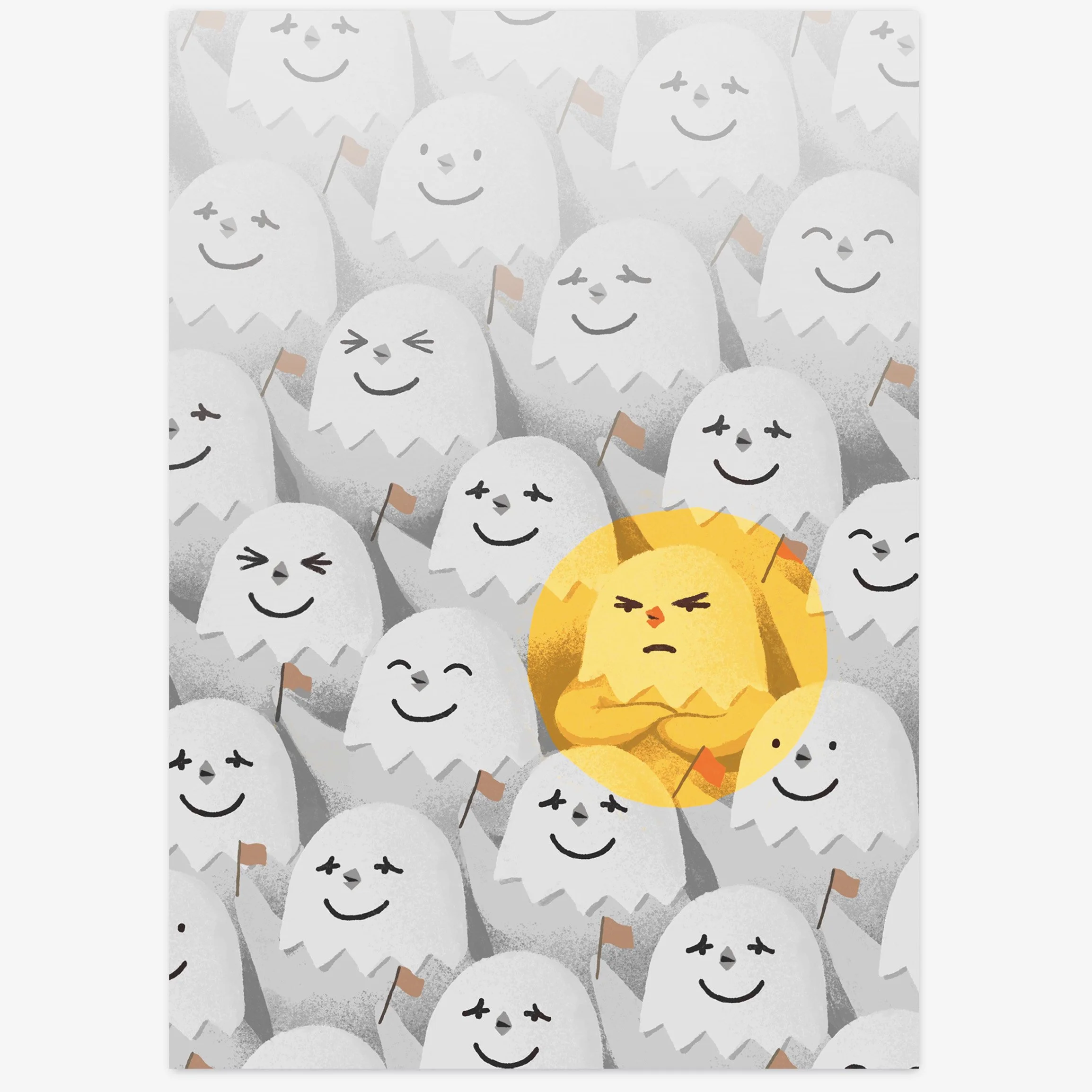 《傲立雞群》  "Refusal to salute" A5 print