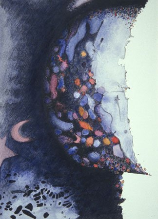 "Transformation" lithograph/monotype 11x16 in