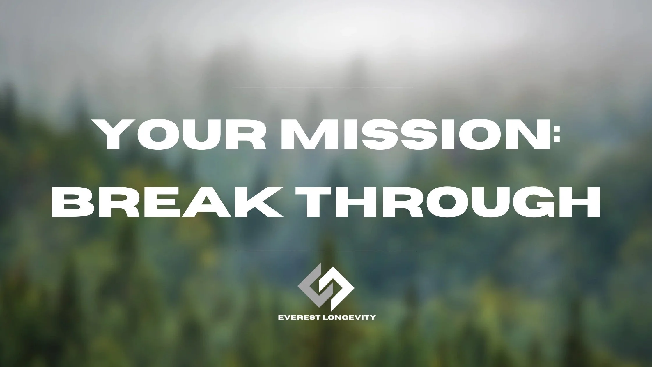 Mission. Why. Values. Vision. | The Everest Longevity Operating System