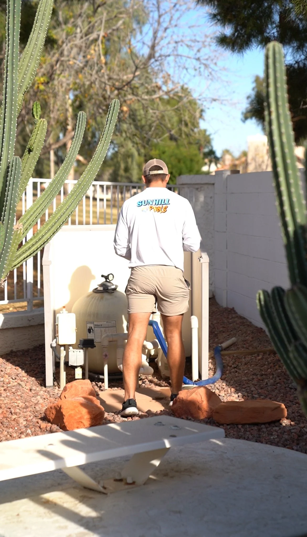pool tech repairing pump in surprise arizona