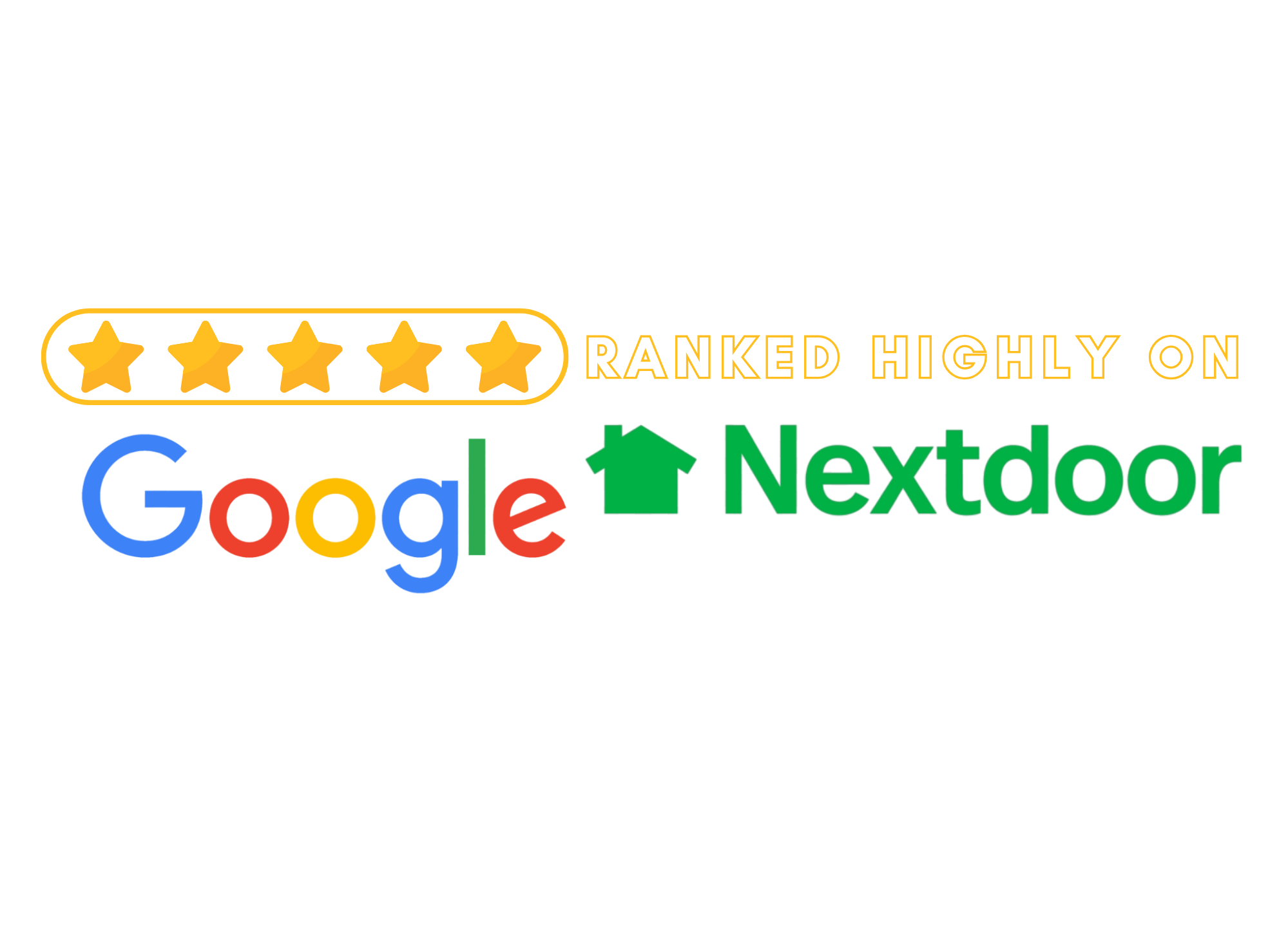 ranked highly on google and next door