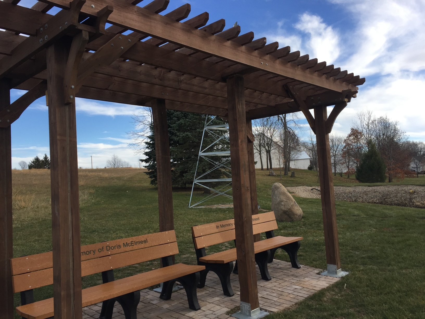 restored pergola