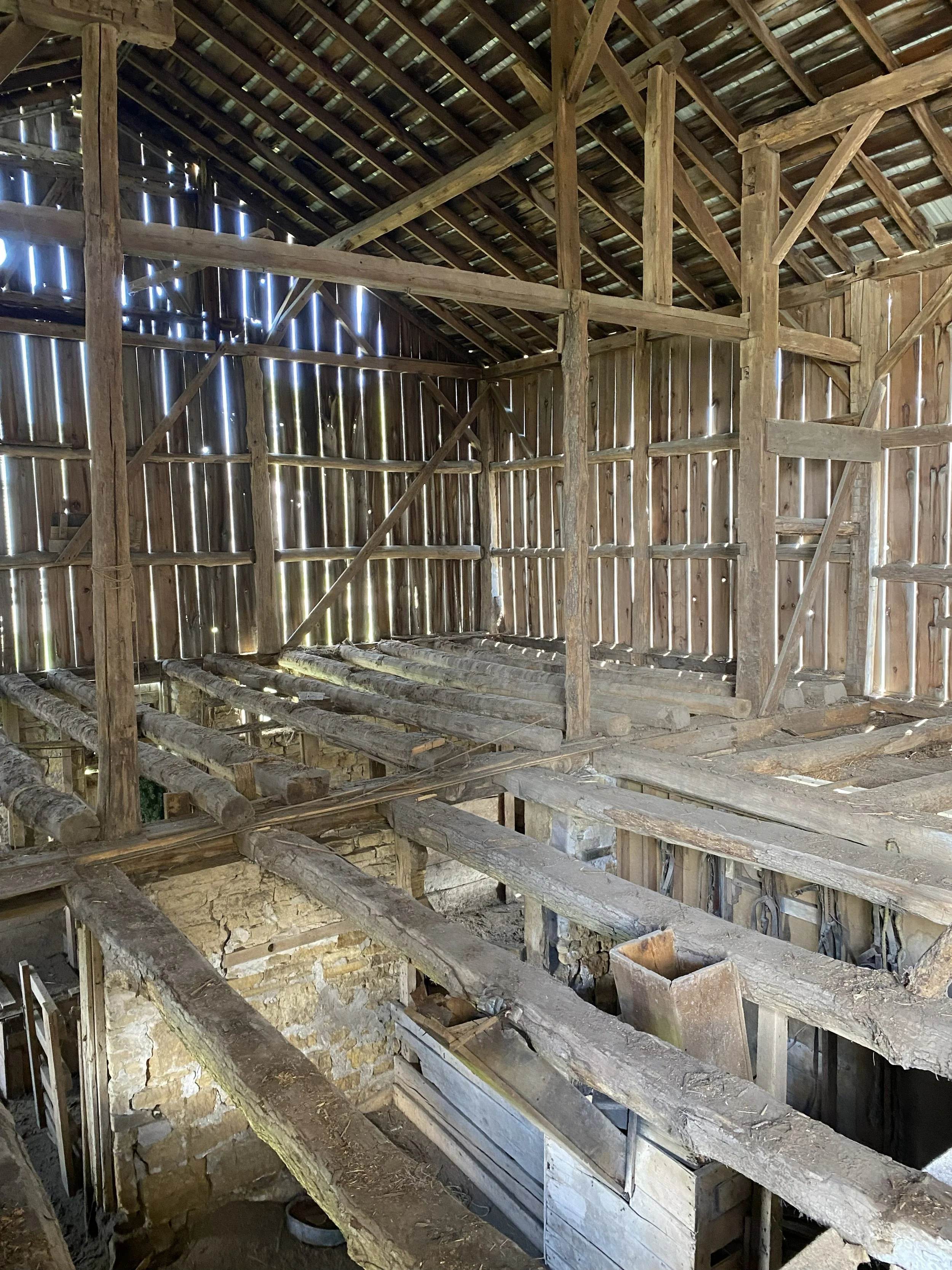 5/7/2026 Meyers Farmstead Historic District dairy barn - starting restoration.