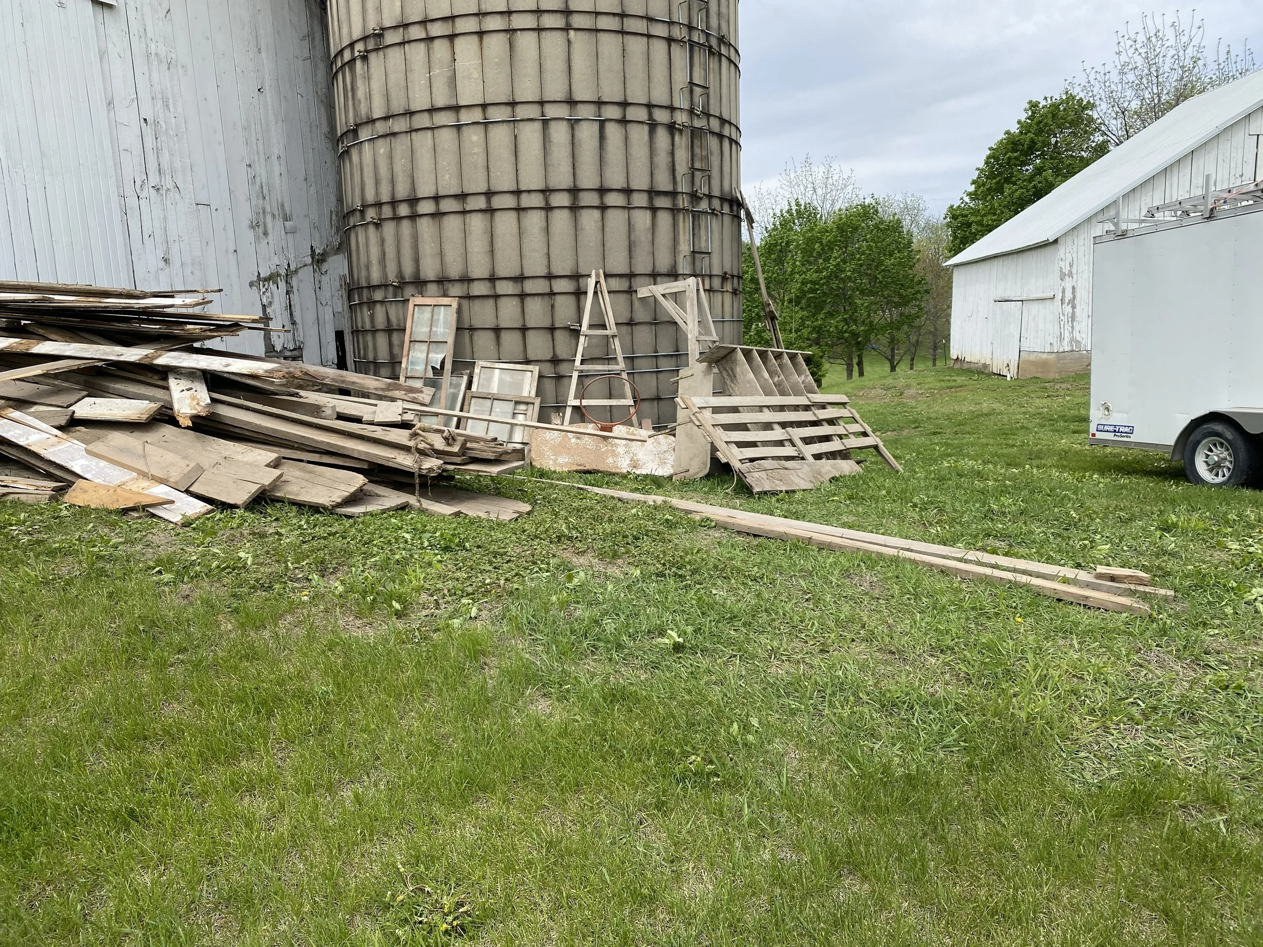 5/5/2026 Meyers Farmstead Historic District dairy barn - starting restoration.