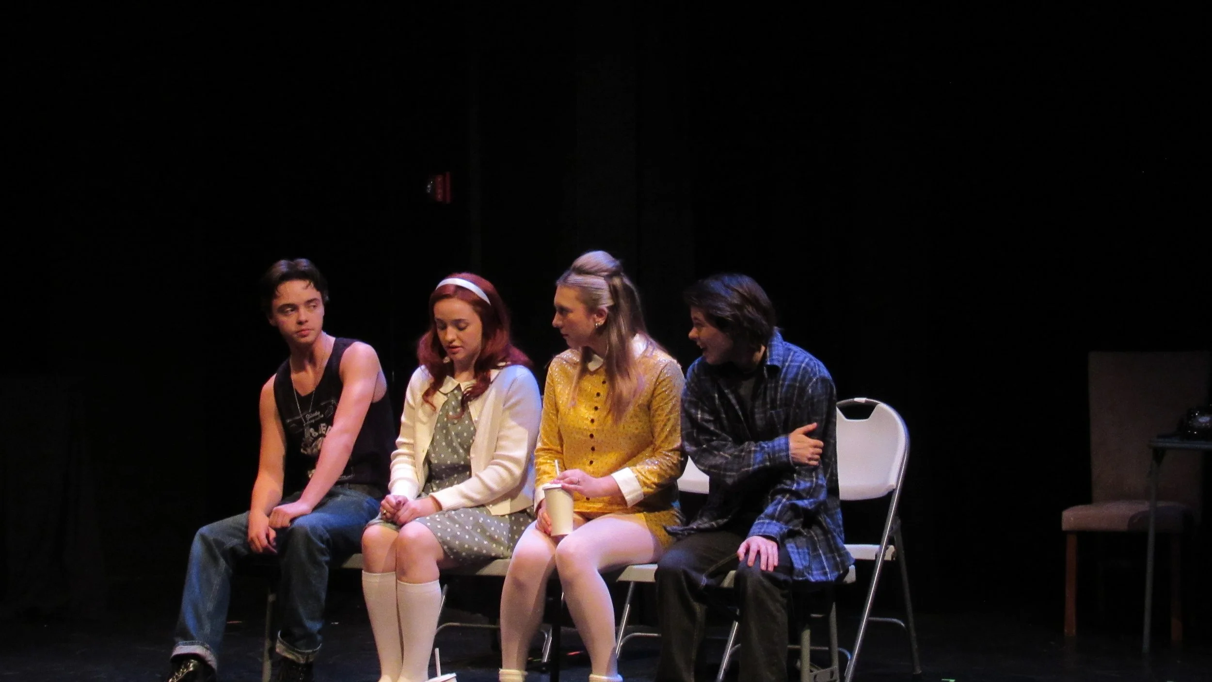 Ponyboy, Cherry, Marcia, & Johnny