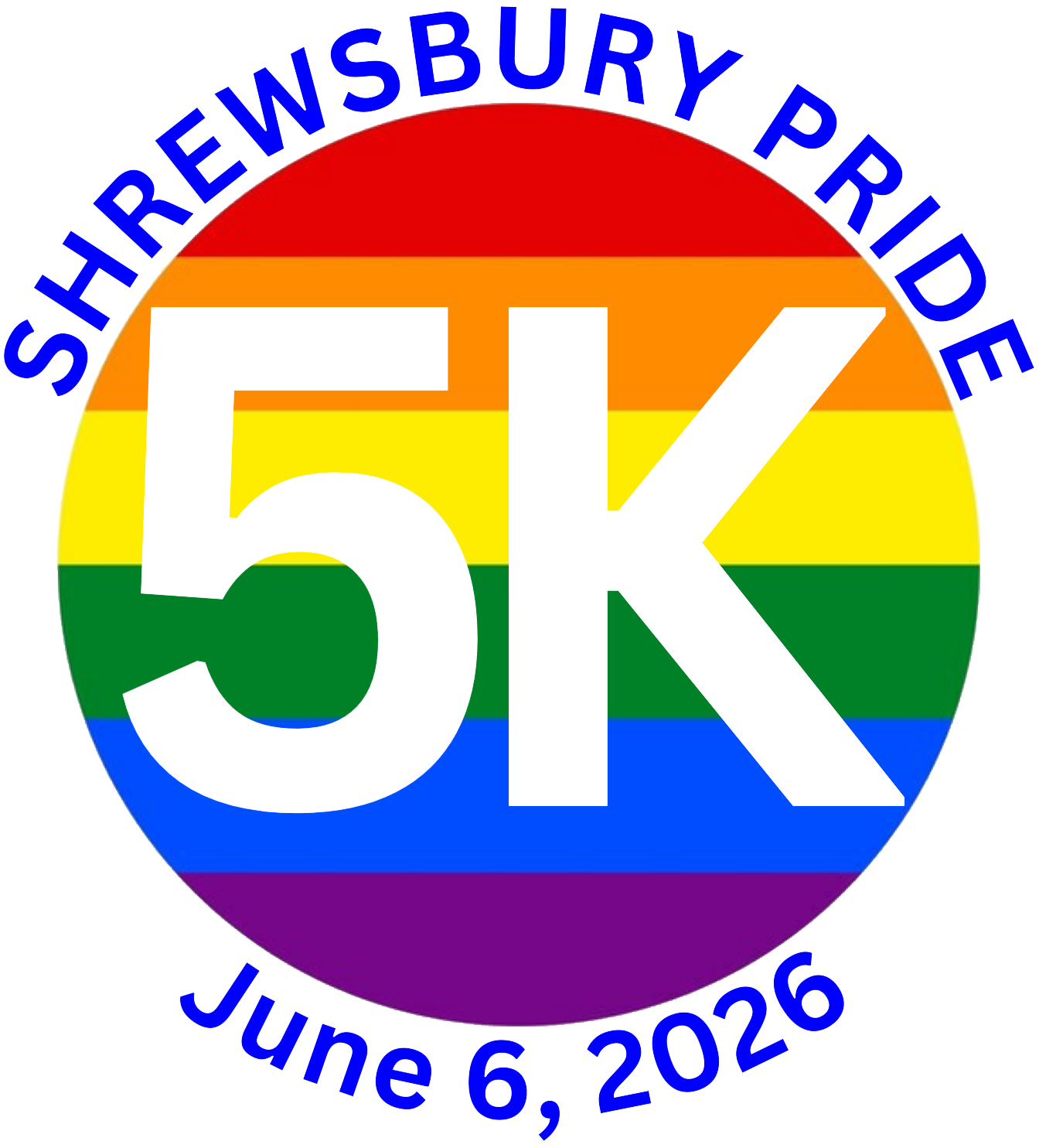 Shrewsbury Pride 5K Logo 2026
