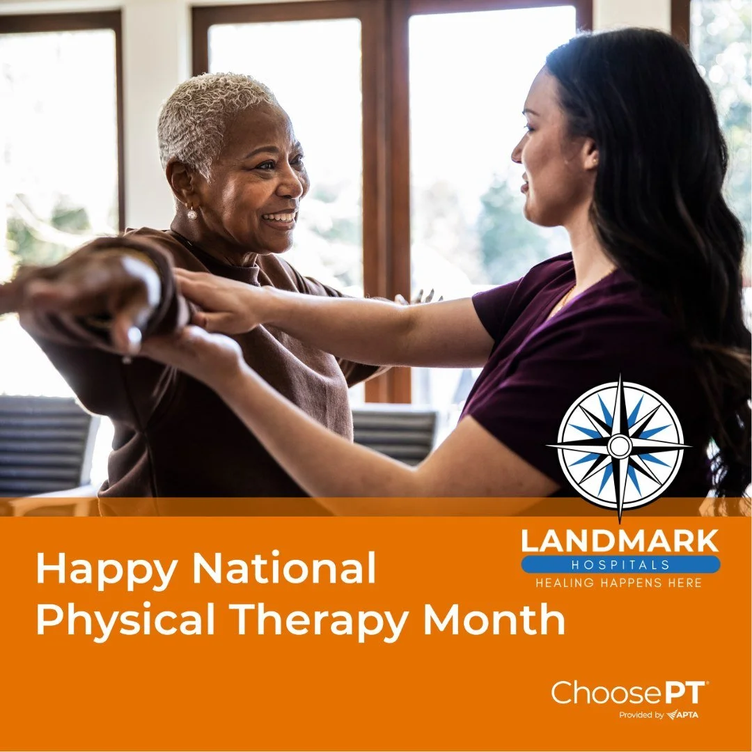 🩺 October is National Physical Therapy Month! 💪

At Landmark Hospitals, we&rsquo;re proud to celebrate our incredible Physical Therapy teams who help patients rebuild strength, restore mobility, and reclaim independence every single day.

Whether i