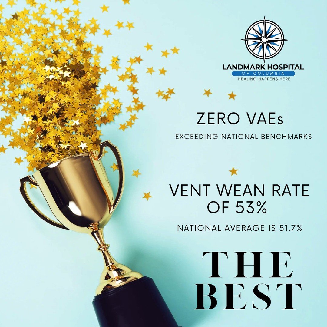 🎉 Huge shout-out to our Columbia team for a great 3rd Quarter! 🎉

They&rsquo;ve exceeded national benchmarks with:
✅ ZERO VAEs
✅ Vent Wean Rate of 53% (national average is 51.7%)

Your outstanding teamwork and dedication continue to set new standar