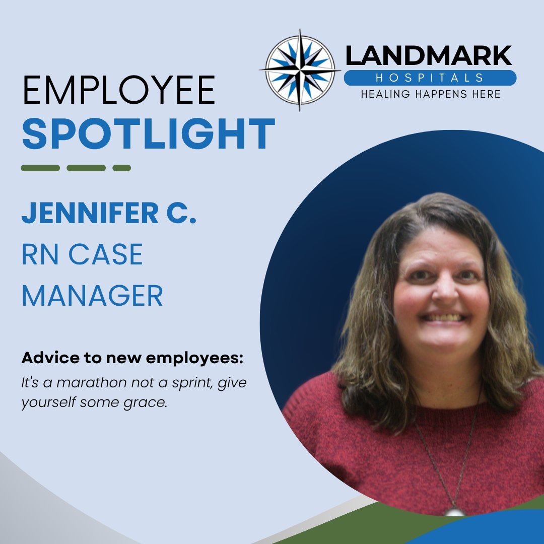 TEAM TUESDAY: Meet Jennifer C., our RN Case Manager! 💙

💼 Name &amp; Title: Jennifer C., RN Case Manager
🕒 Industry Experience: 11 years in nursing this November
🗓️ At Landmark Since: November 2024

🎓 Certifications:
&bull; Registered Nurse
&bul