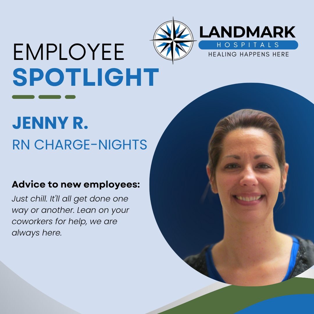 TEAM TUESDAY: Meet Jenny R., our Night Shift Charge RN! 

💼 Name &amp; Title: Jenny R., RN Charge &ndash; Nights
🕒 Industry Experience: 22 years in nursing, 4 of those at Landmark

🎓 Certifications &amp; Specialties:
&bull; BSN
&bull; ACLS, BLS, P