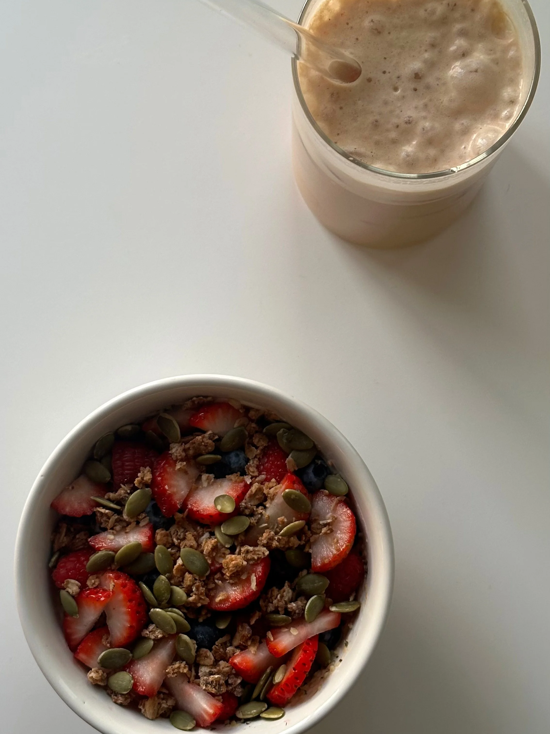 Greek Yogurt Bowl + Iced Vanilla Protein Coffee