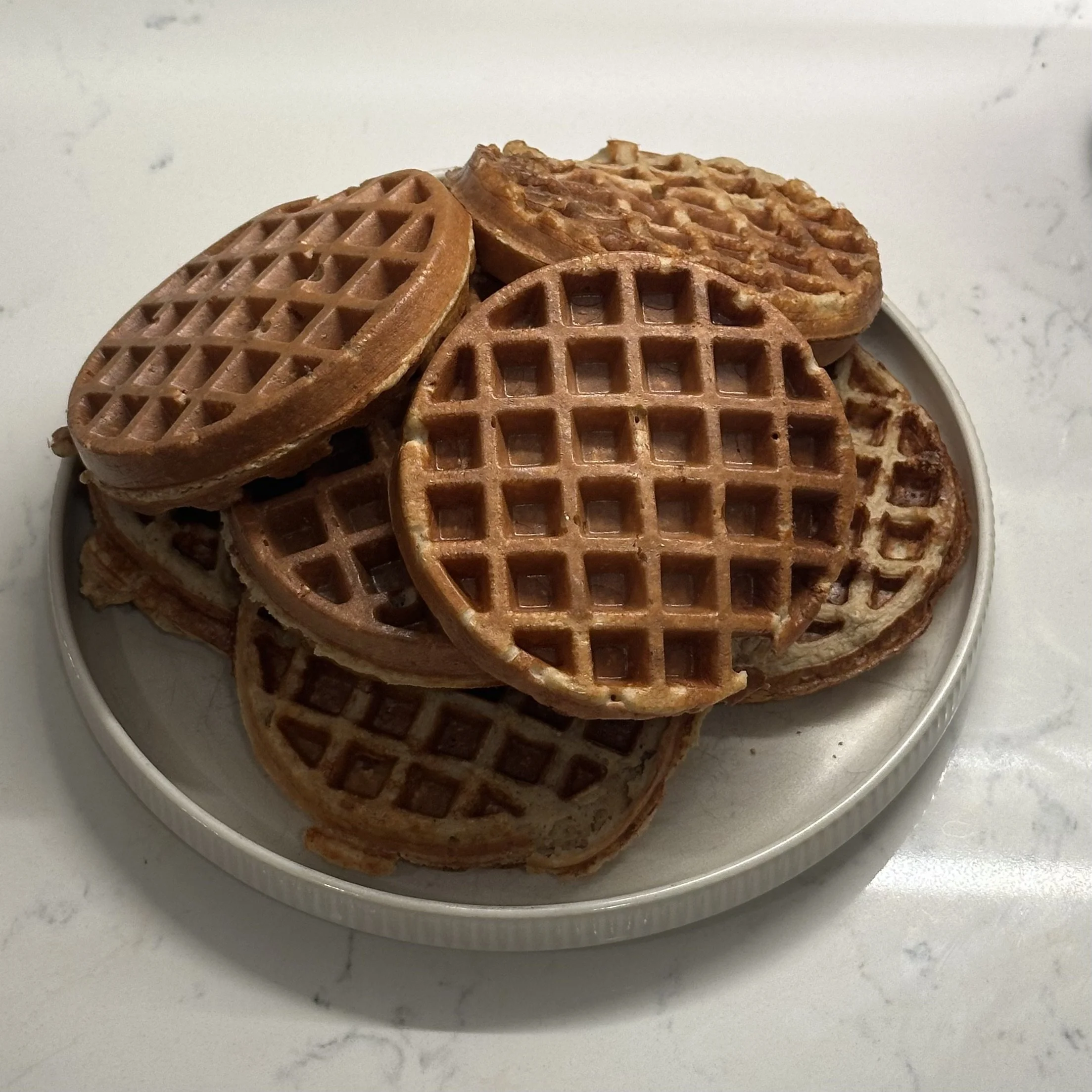 Fluffy Banana Waffles