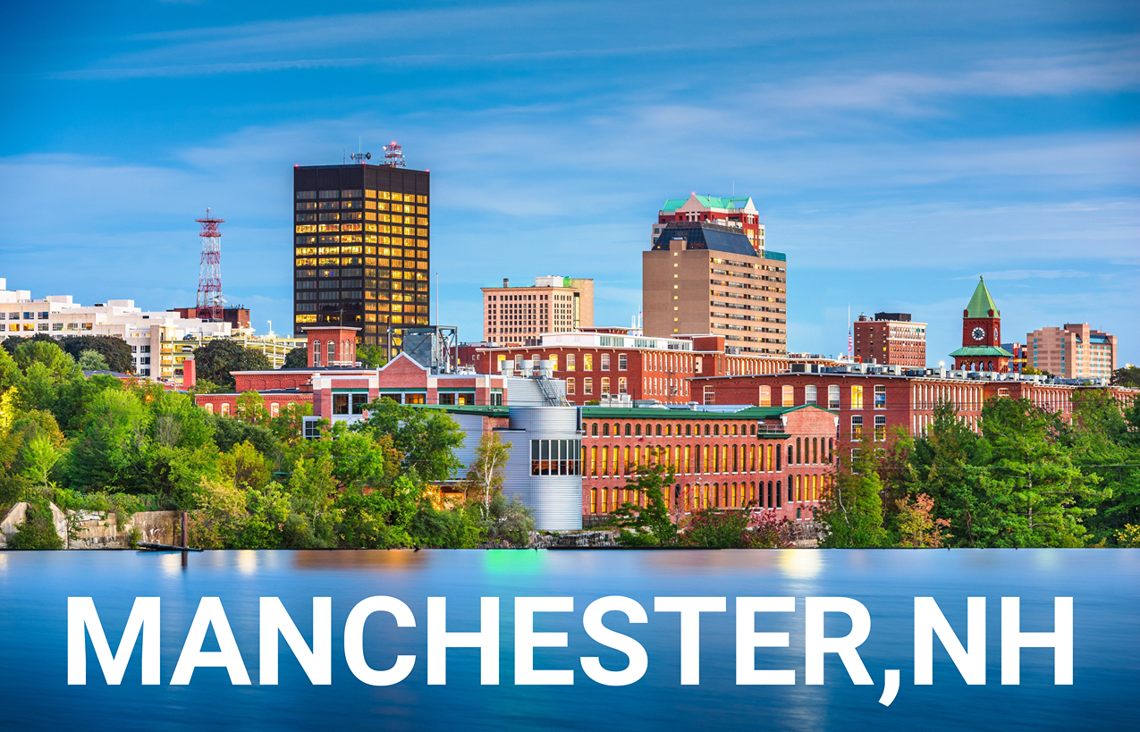 Luxe Car Service black Suburban SUV parked at private airport for Logan and Manchester airport transportation
