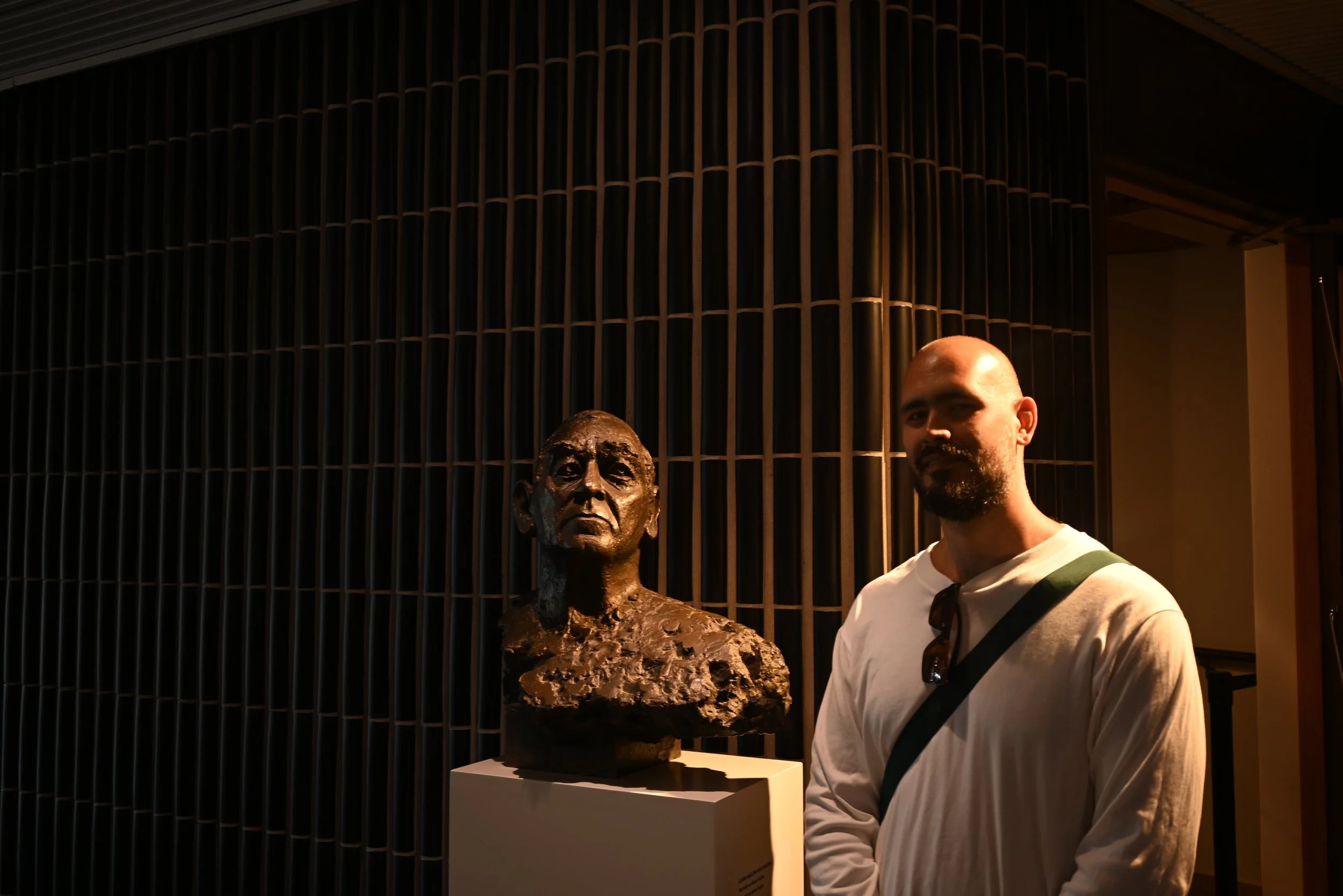 Busto de Alvar Aalto en el interior del Finlandia Talo