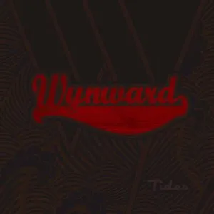 Close-up of a dark background with red cursive text reading 'Wynward'. Album art.