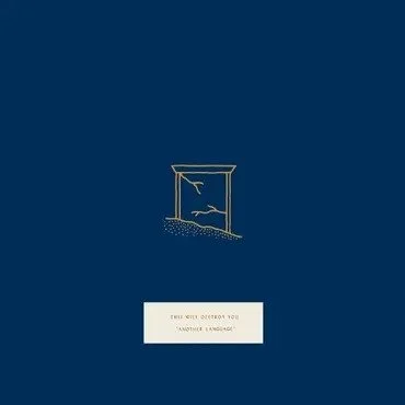Dark blue album cover with a minimalist line drawing of a window and tree branch.
