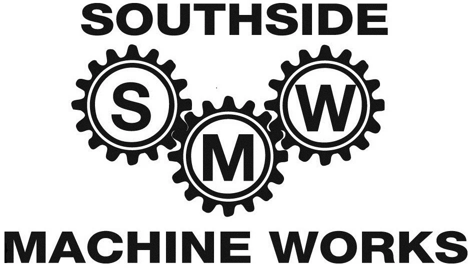 Logo of Southside Machine Works featuring three interlocking gears with the letters S, M, and W inside each gear.