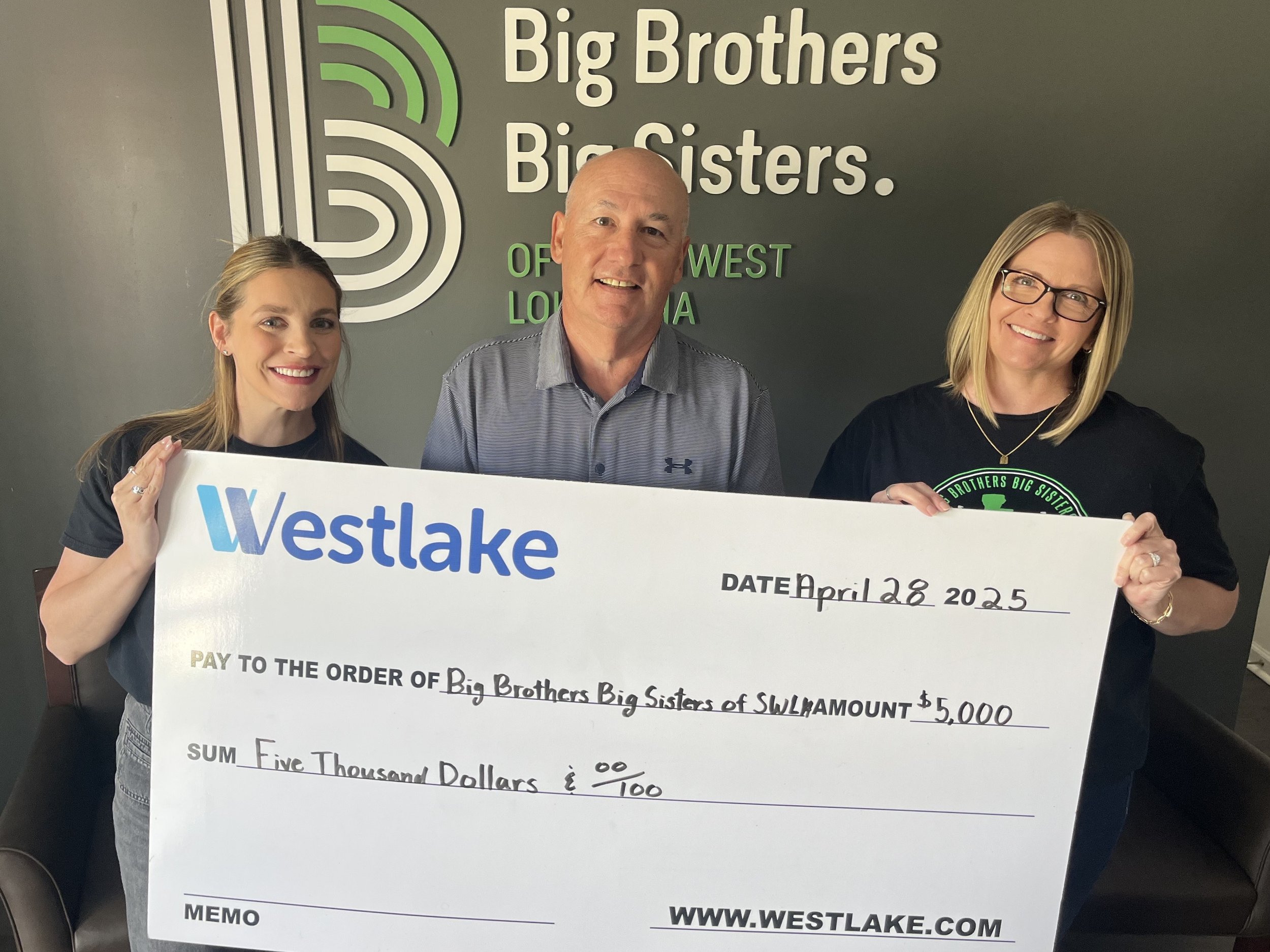 Westlake Chemical Donates to Big Brothers Big Sisters of Southwest Louisiana