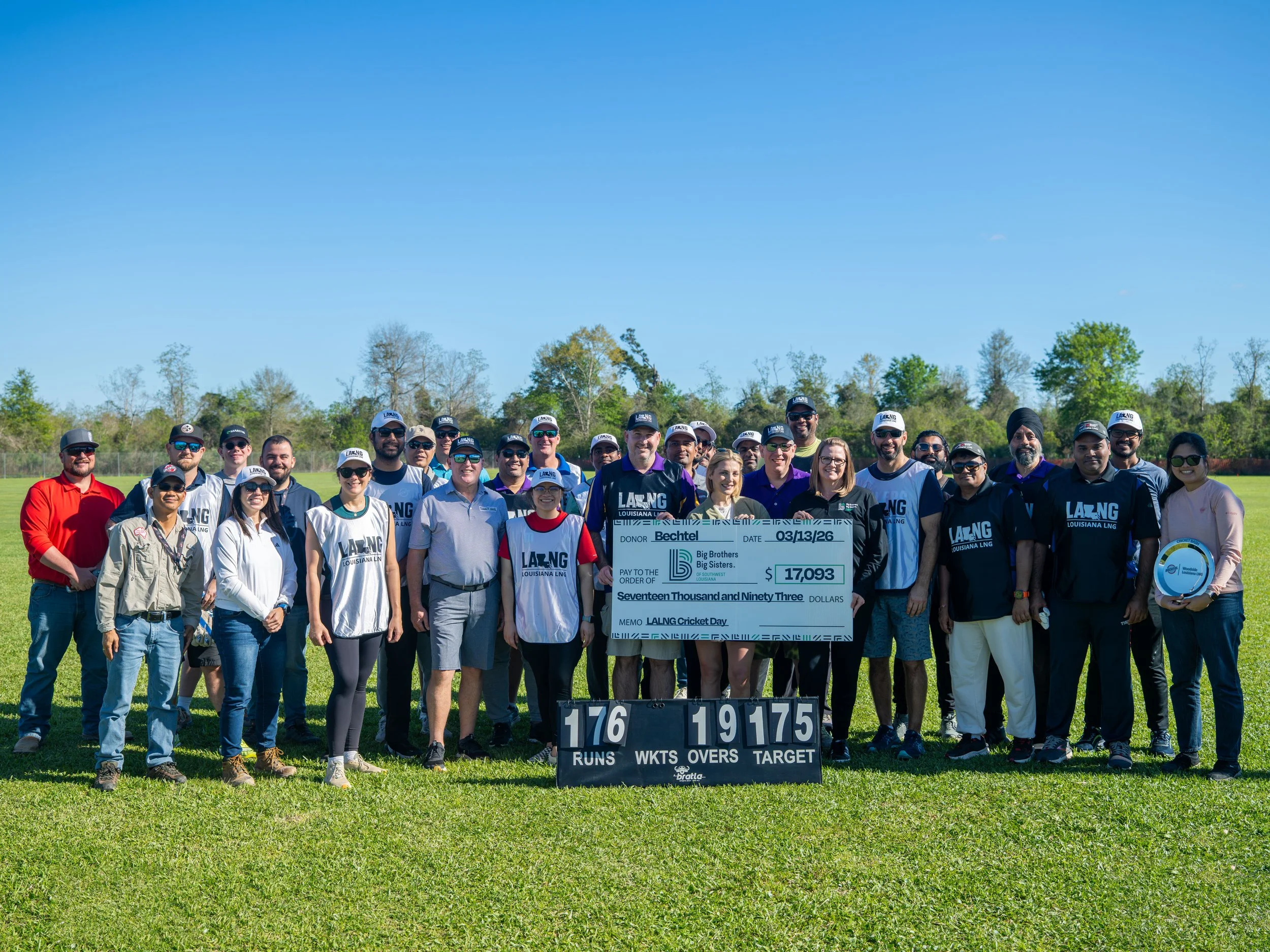 Becthel corporation lalng cricket tournament Raises over $17,000 for swla youth