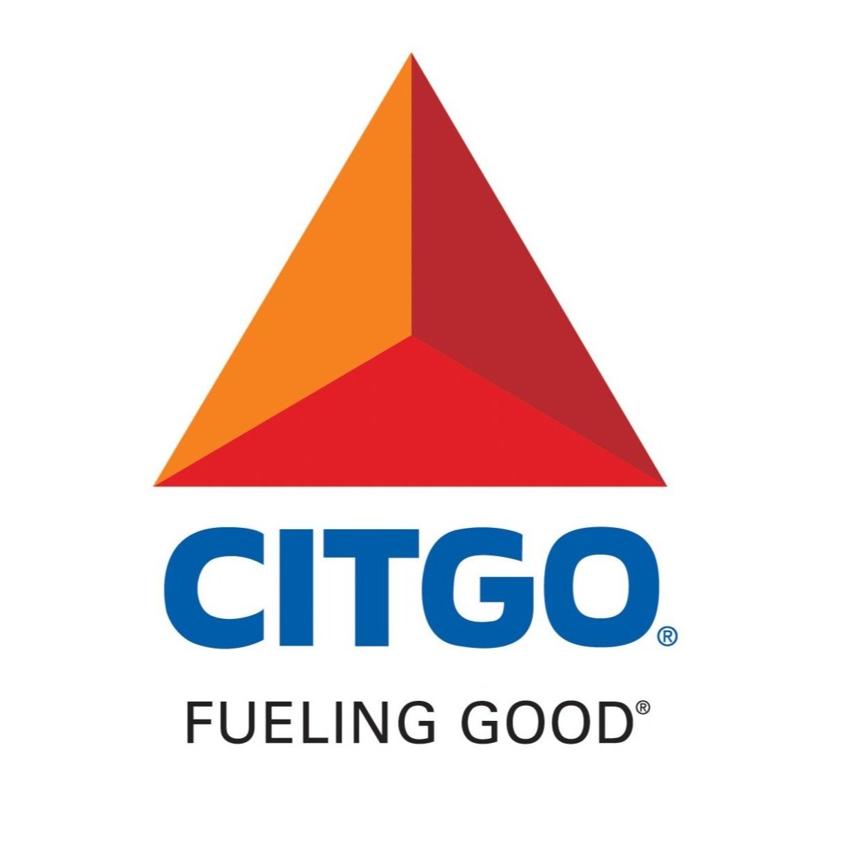 CITGO logo with red and orange pyramid, text "CITGO" and "Fueling Good."