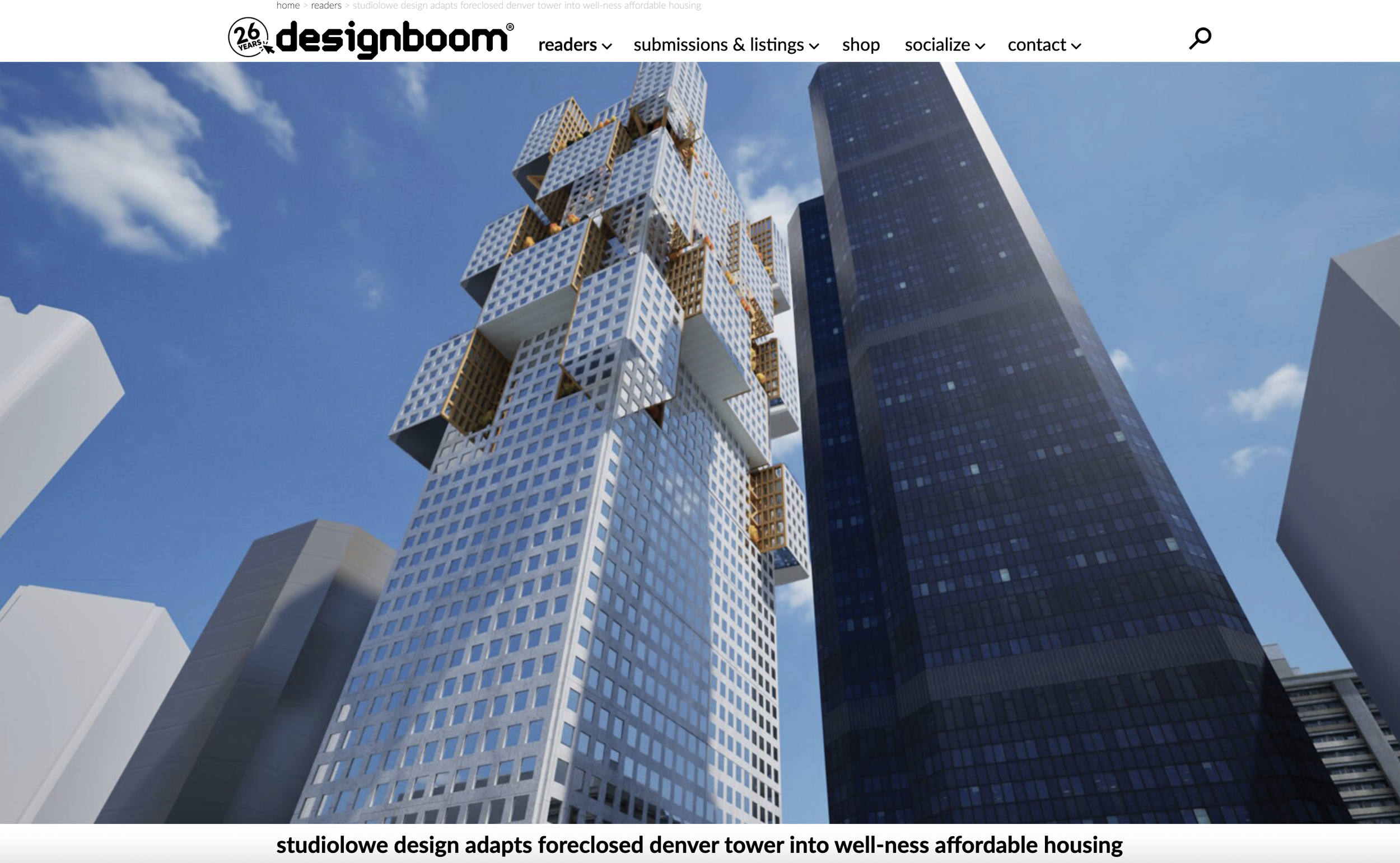 Designboom features our Well-ness design