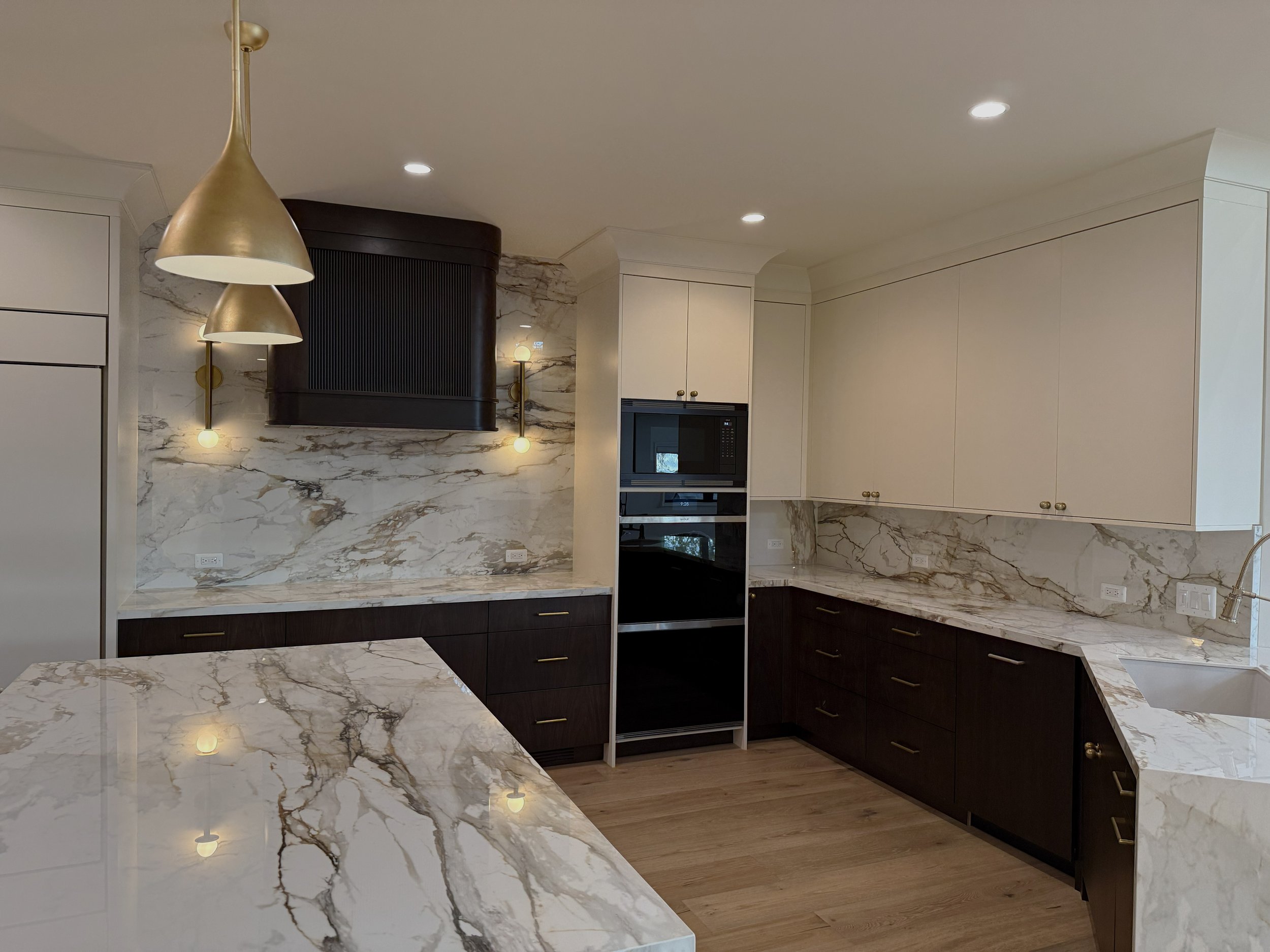 Contemporary Two Tone Kitchen Remodel by Detroit Woodworking project photo