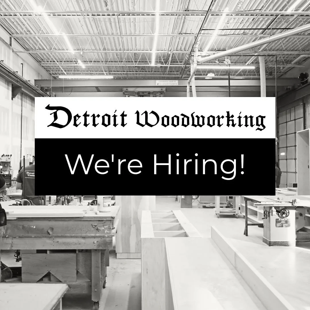 🔨 Detroit Woodworking Is Hiring: Bench Carpenter

We are growing and actively looking for a skilled Bench Carpenter &amp; Craftsman to join our team.

🔎 Key Responsibilities
As a Bench Carpenter, you will:
&bull; Read and interpret shop drawings, b