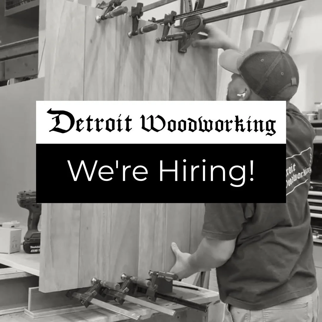 🔨 Detroit Woodworking Is Hiring: Bench Carpenter

We are growing and actively looking for a skilled Bench Carpenter &amp; Craftsman to join our team.

🔎 Key Responsibilities
As a Bench Carpenter, you will:
&bull; Read and interpret shop drawings, b