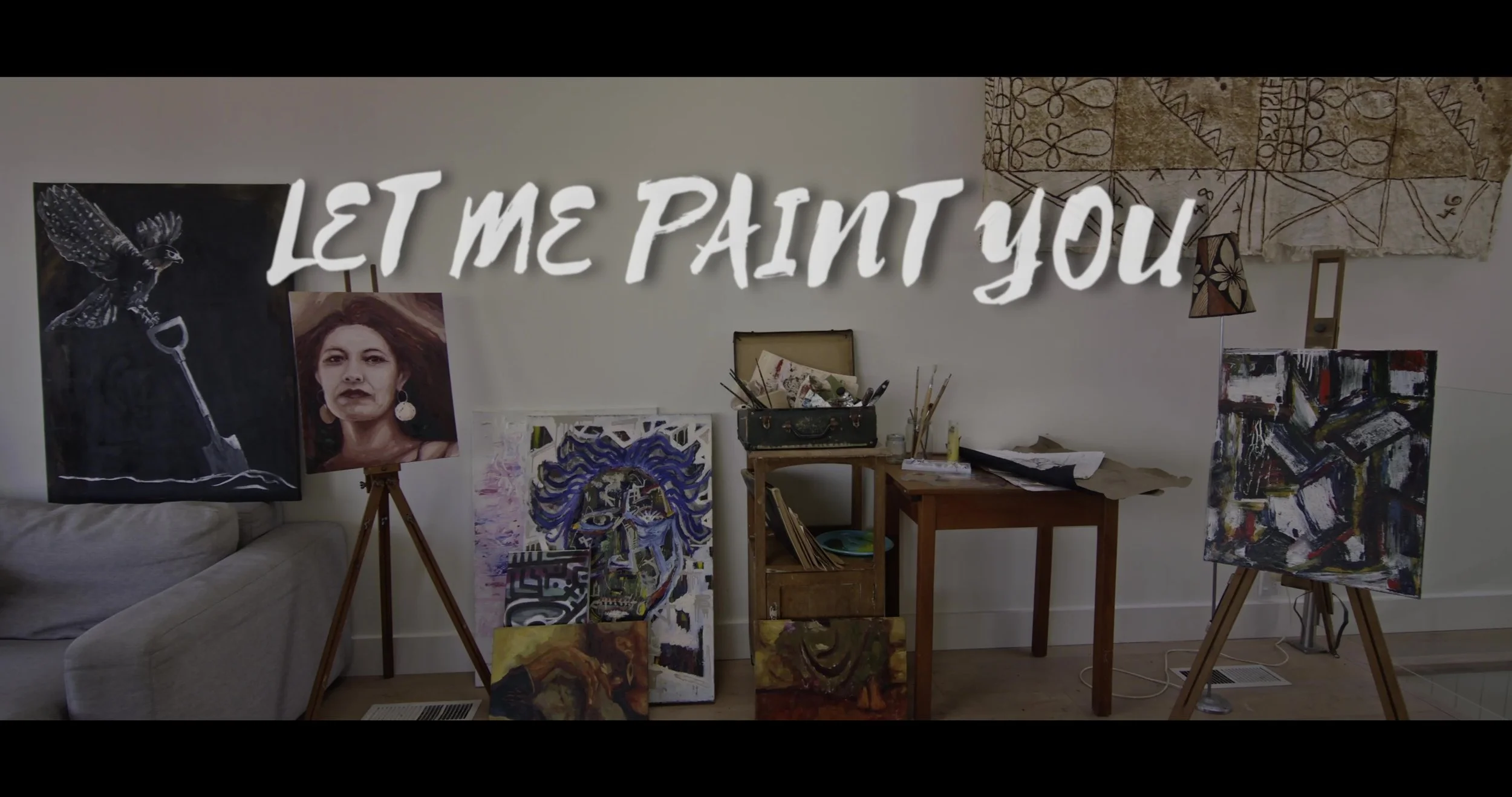 Let me paint you, a short film narrated in a 540º rotating sequence