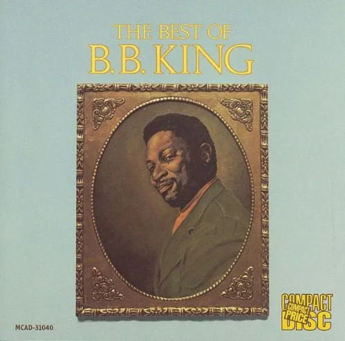 Album cover titled 'The Best of B.B. King' featuring a portrait of B.B. King in a decorative frame.