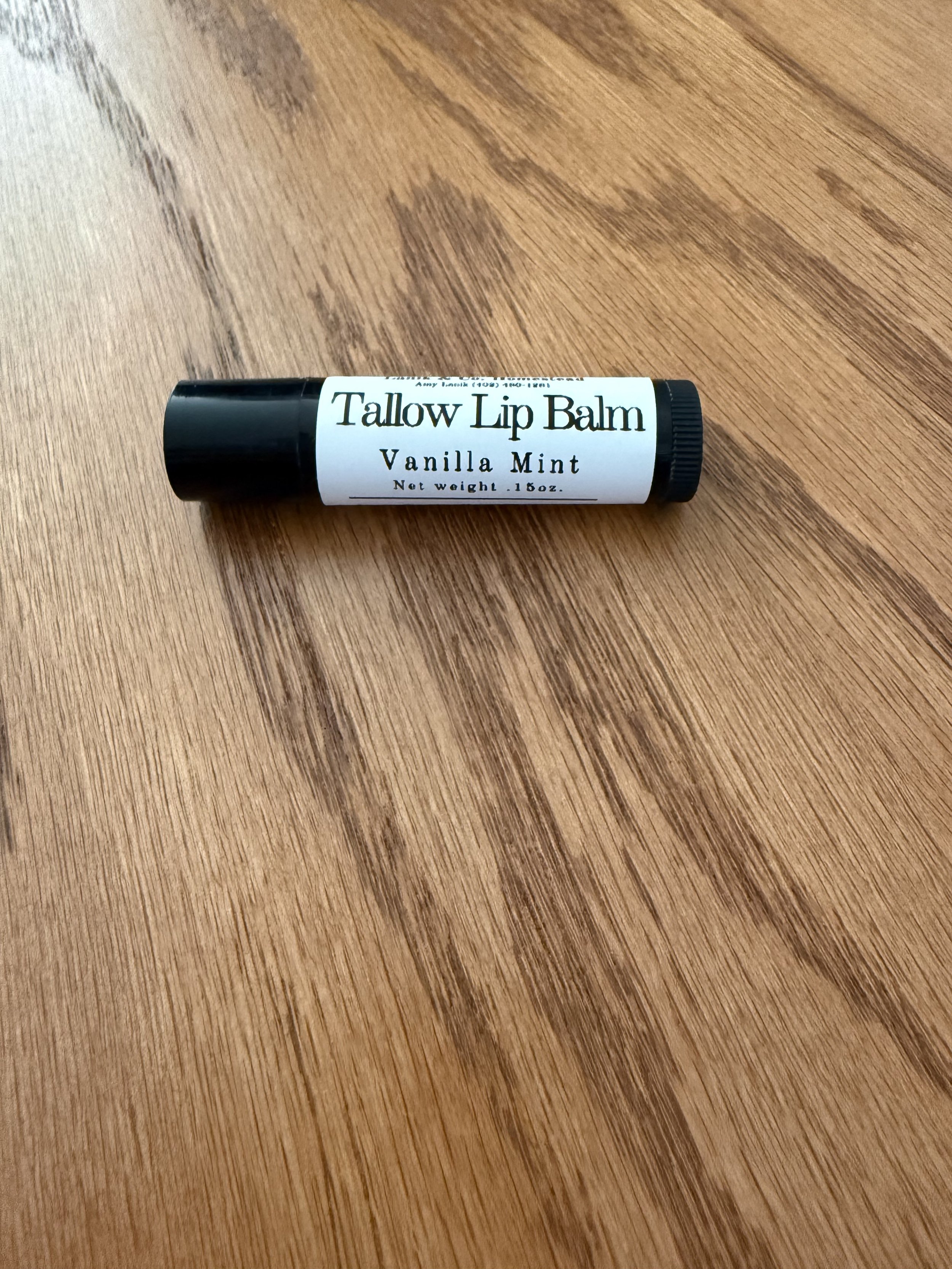 Vanilla Mint Tallow Lip Balm