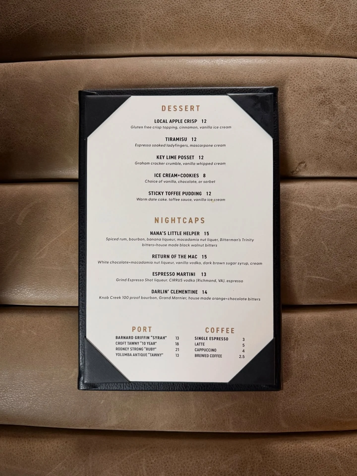 There&rsquo;s always room for dessert - come enjoy all your seasonal favorites while they are still here! 🤎