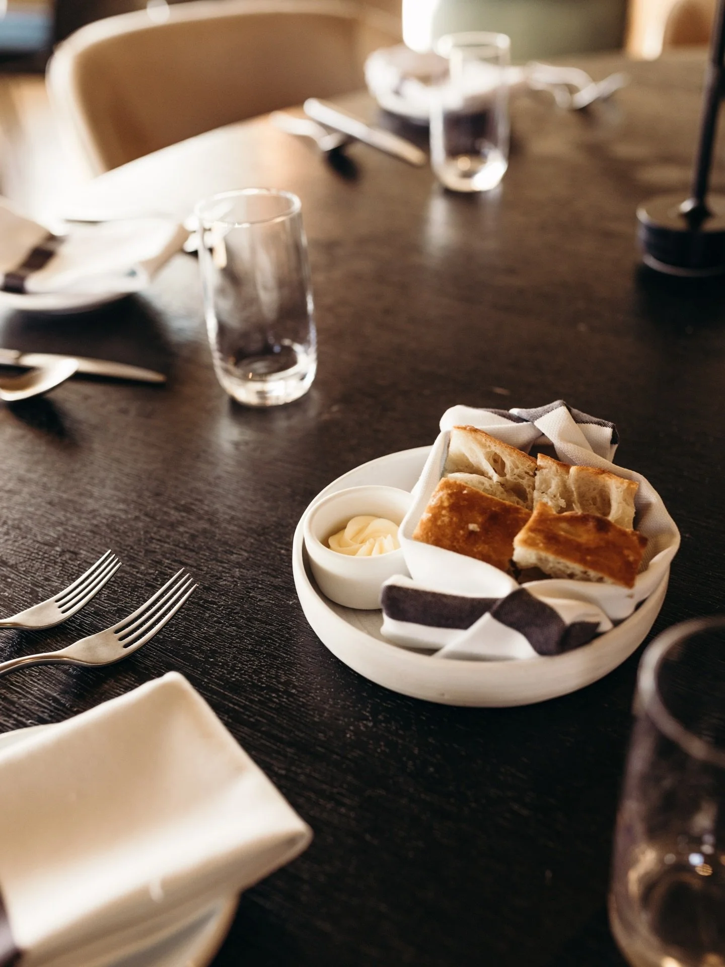 Freshly baked focaccia to start your dinner off on the right note ~