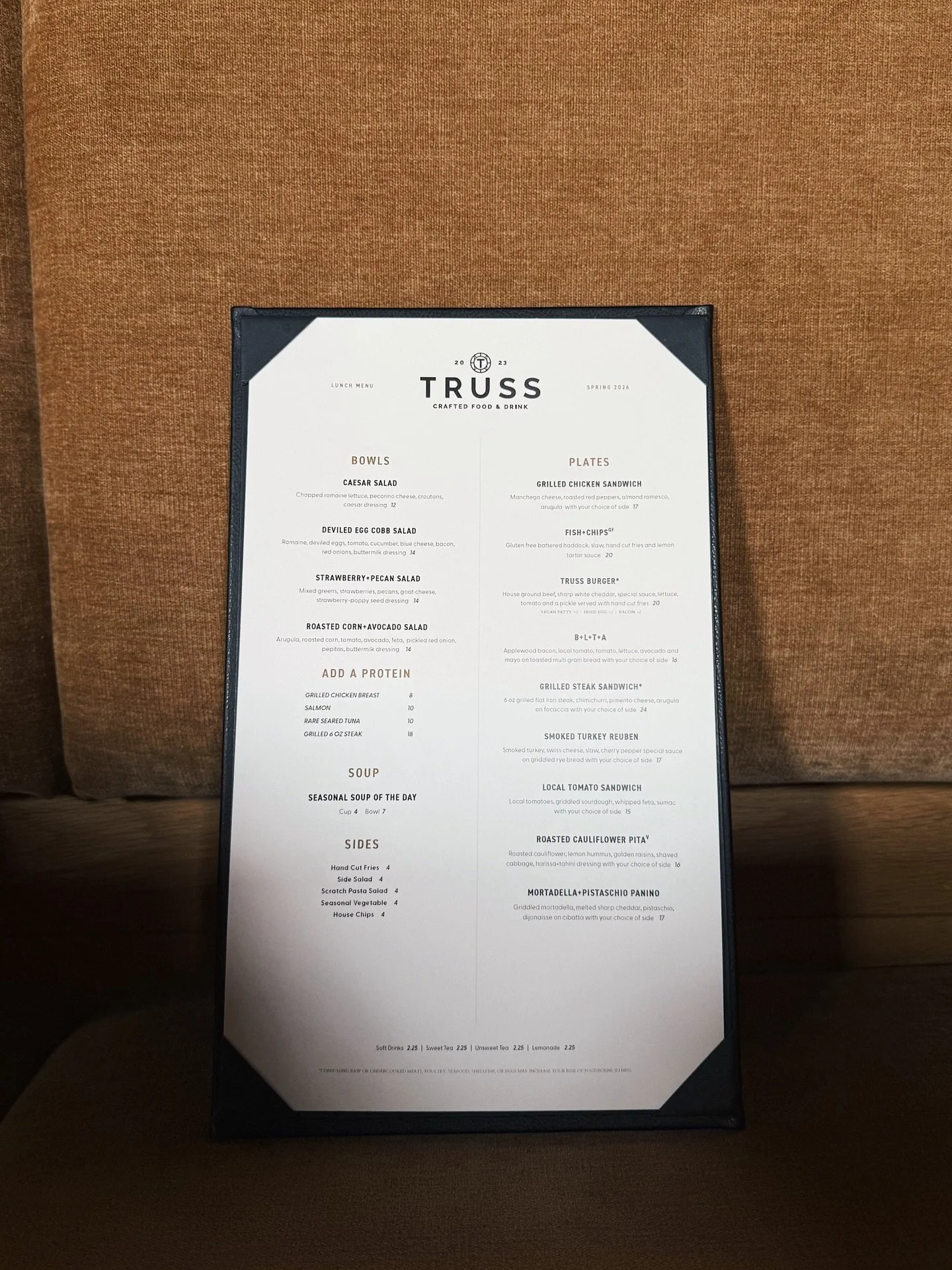 Spring Lunch Menu is here!! Featuring seasonal dishes like our Corn &amp; Avocado Salad, Grilled Steak Sandwich, Roasted Cauliflower Pita &amp; more. Come and find your new favorite dish!