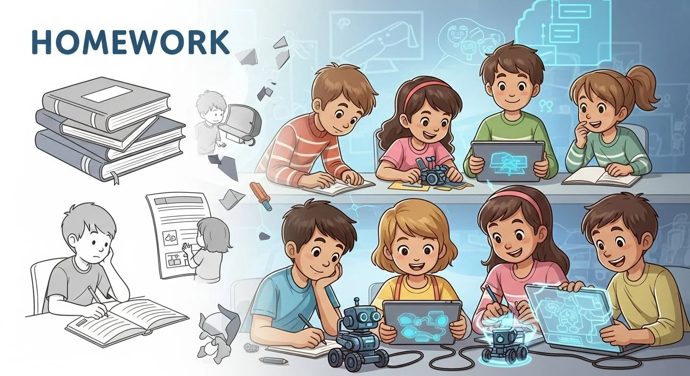 El fin de los deberes: Cómo los “micro-proyectos” impulsados por EdTech fomentan la creatividad y no la memorización