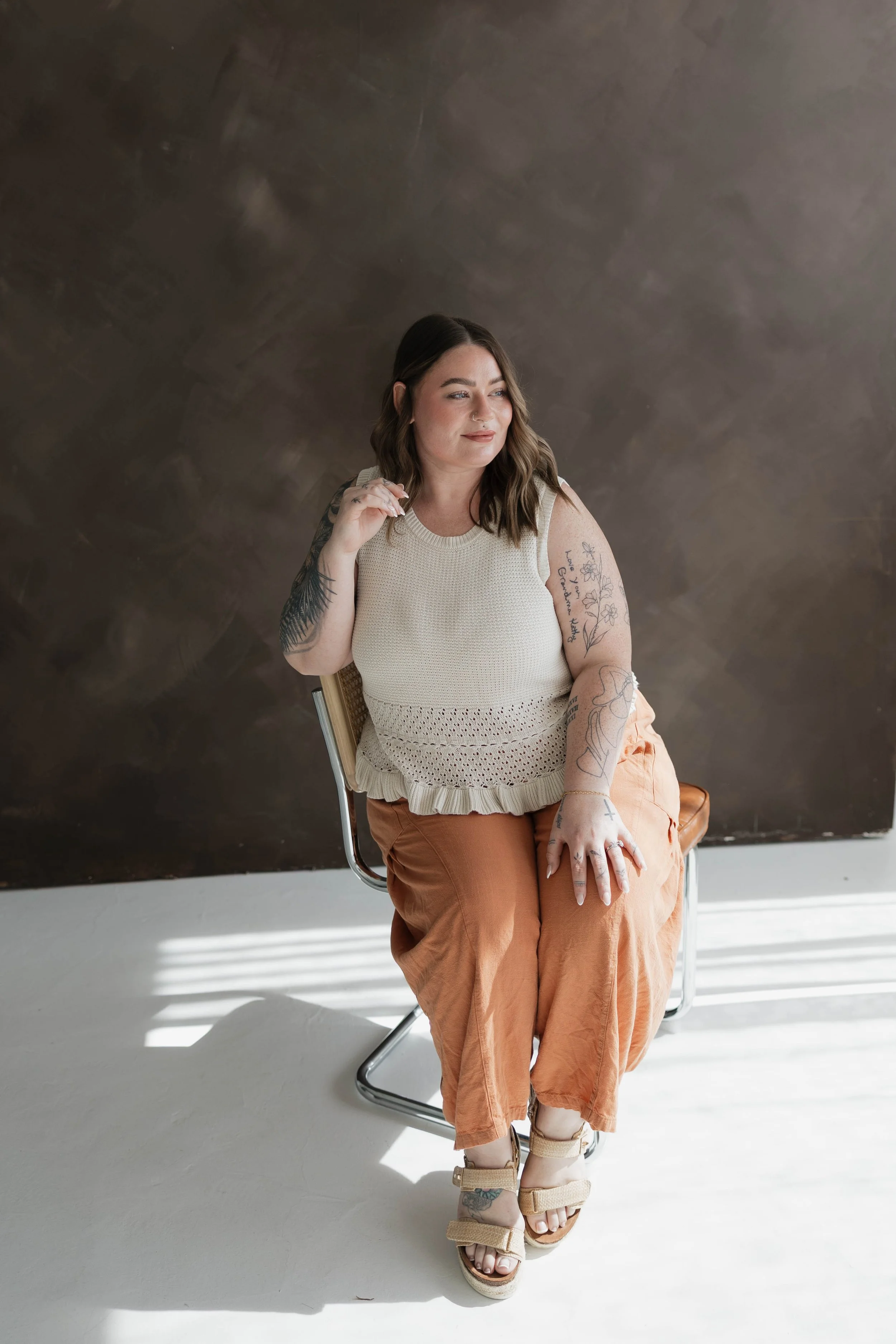 The owner of The Family Foundations Agency, Bryn, who is a Certified Postpartum Doula, Certified Newborn Care Specialist, and Certified in Postpartum Nutrition