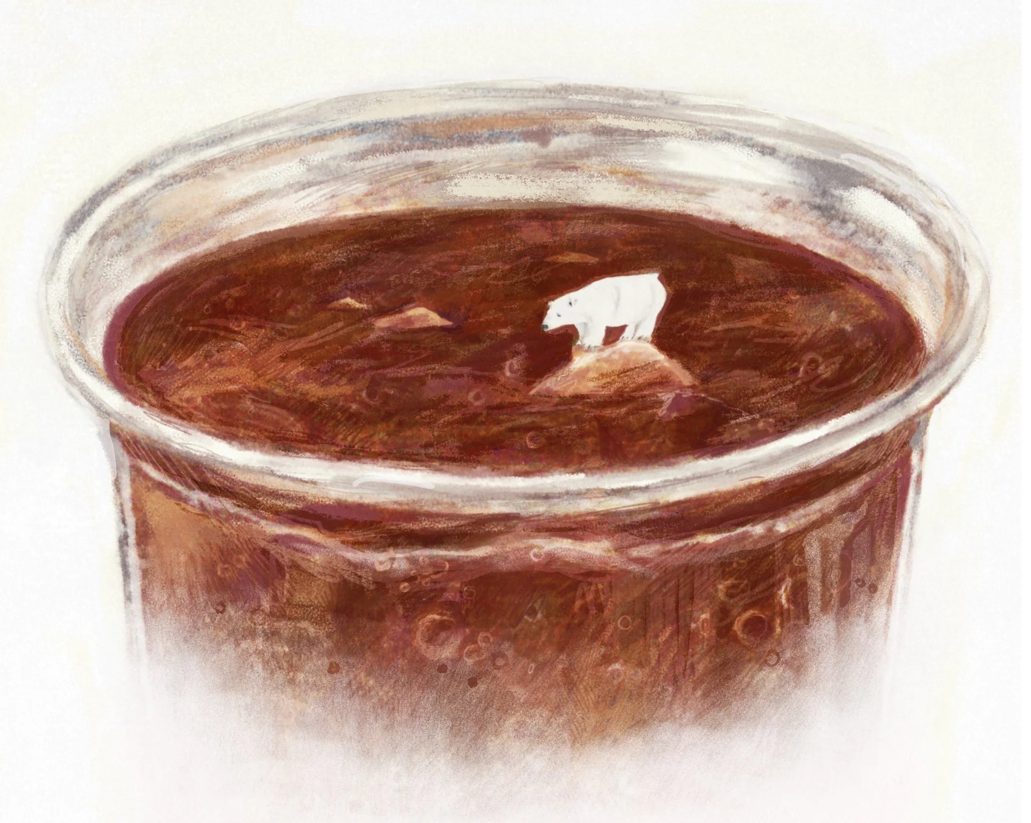 Sugary Drinks and Climate Change Illustration