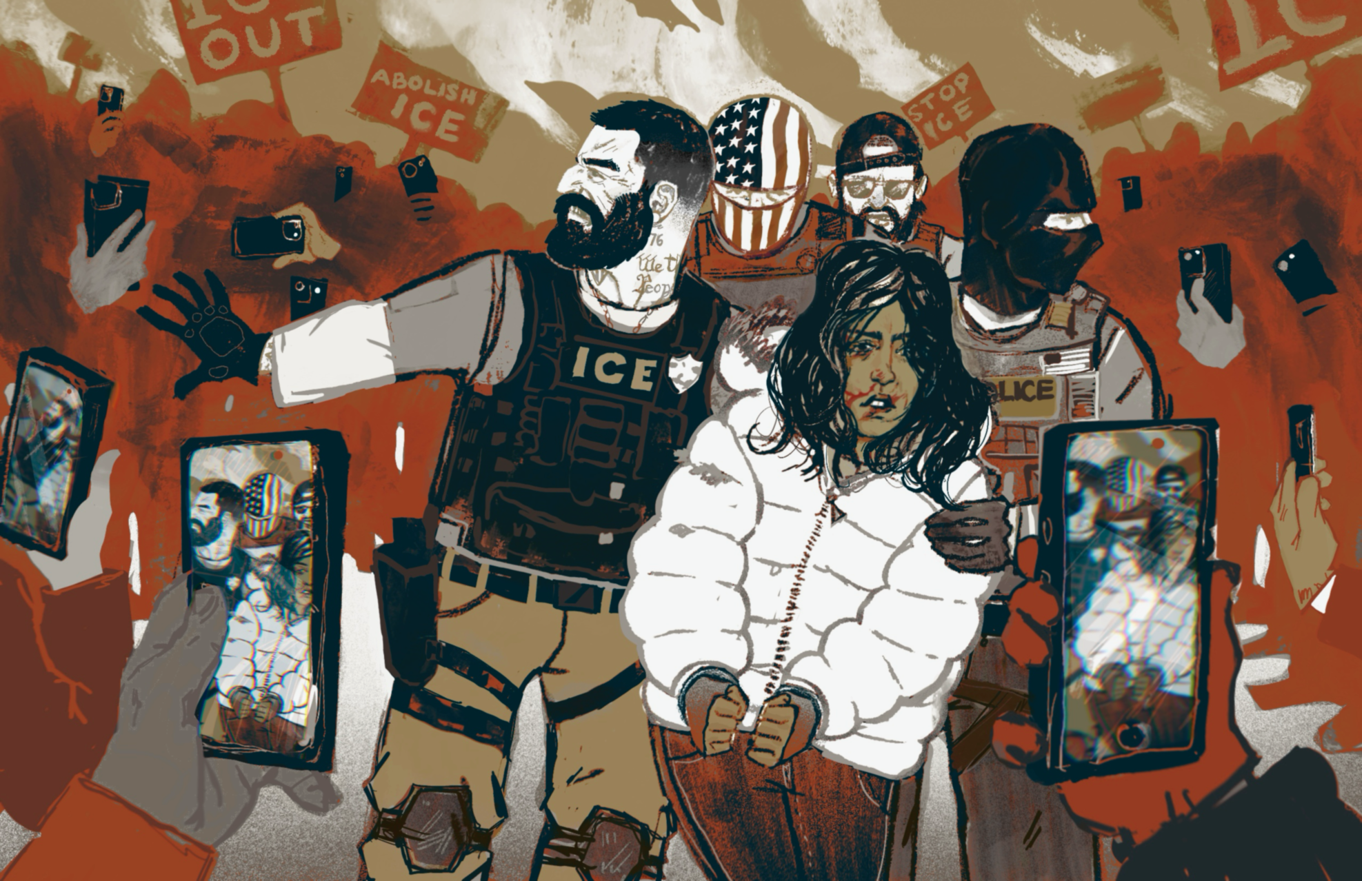 Ice Protest Illustration 