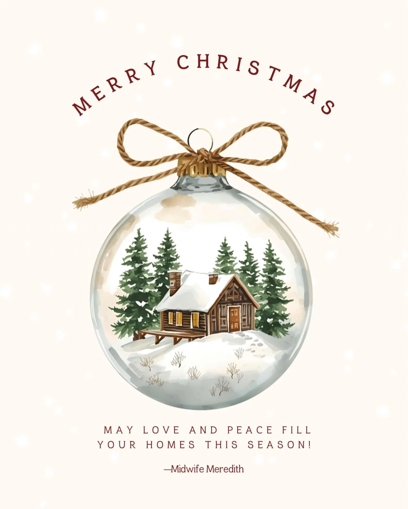 Merry Christmas to all! 

I know for me personally, this season has an even deeper perspective as we&rsquo;re preparing to bring our baby girl earthside soon. I have heard Breath of Heaven by Amy Grant every year since literally 1992 but this year th