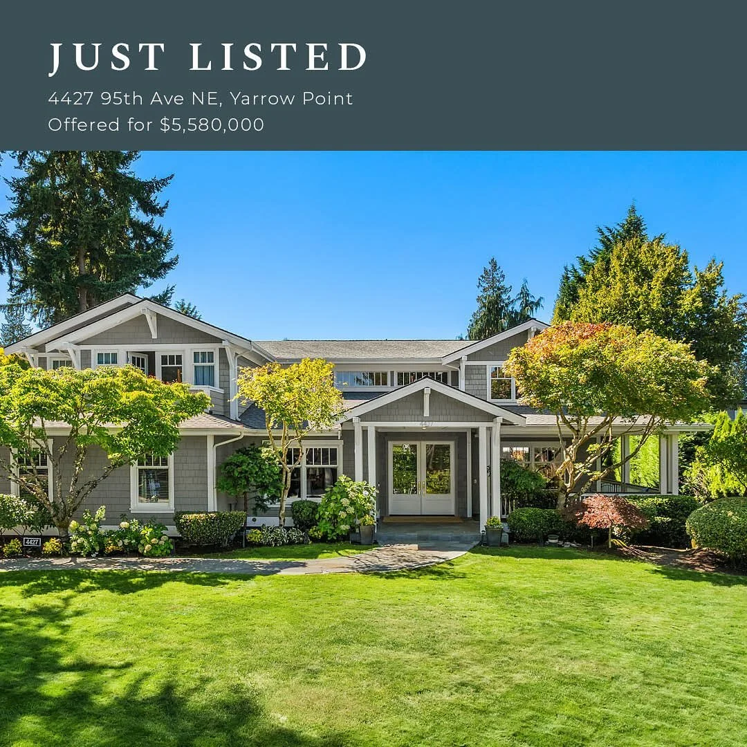 ✨ Just Listed in Yarrow Point ✨
Timeless Craftsman with modern updates &amp; a recent designer remodel. Featuring a dream kitchen, seamless indoor/outdoor living with bifold doors, and peek-a-boo lake views from the primary suite.

Highlights:
🏡 5,5