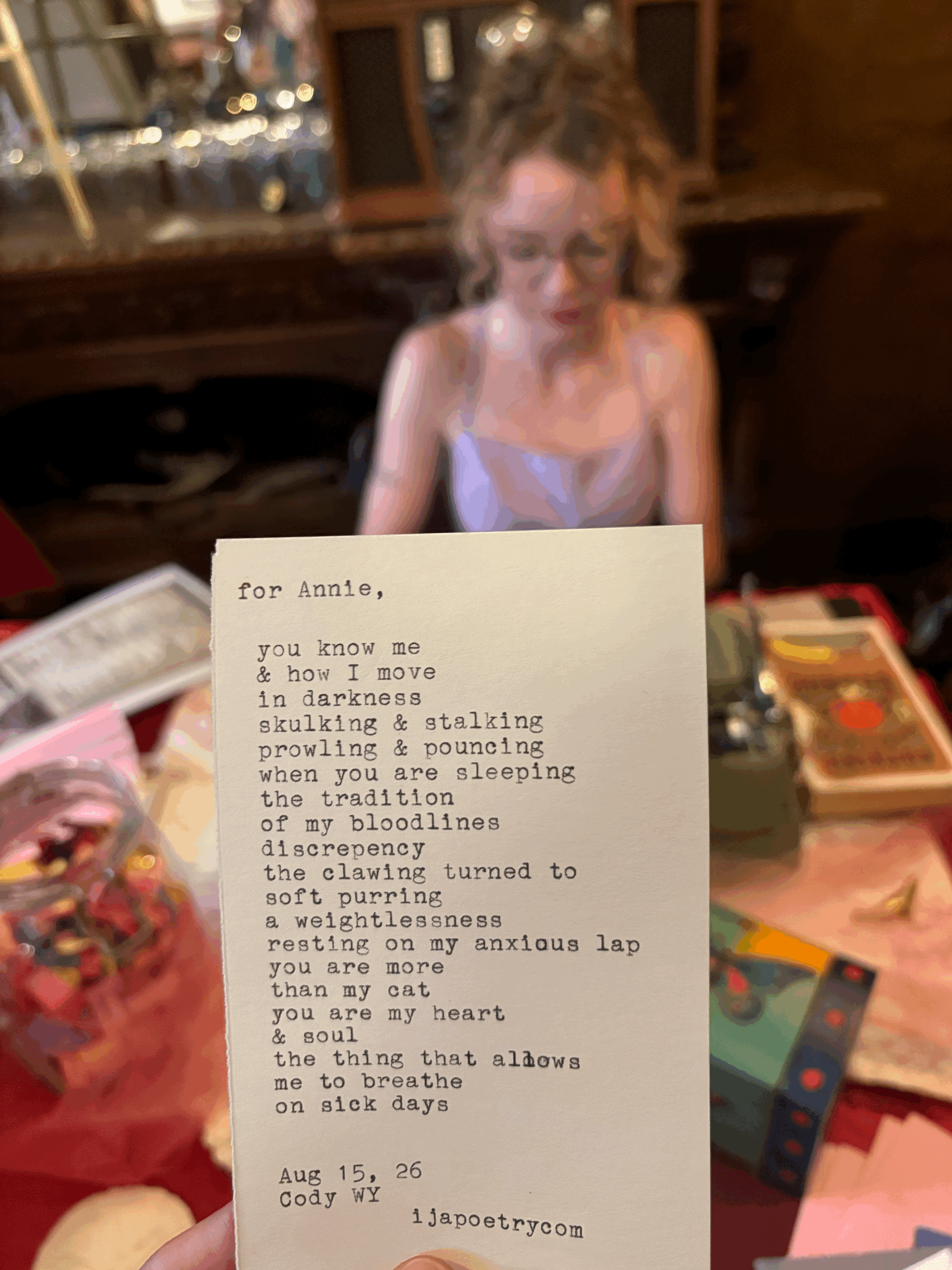 Personalized Typewritten Poem!
