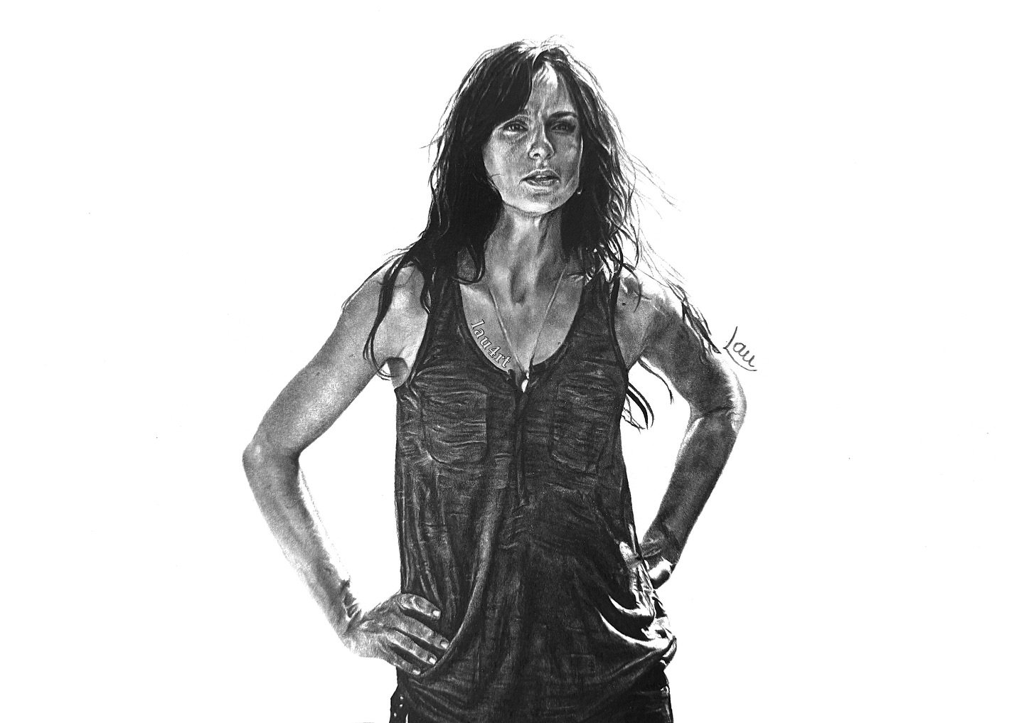Sarah Wayne Callies as Lori Grimes 🧟&zwj;♀️

Here are more pictures of the process of my drawing of Lori Grimes from &lsquo;The Walking Dead&rsquo;!
To be honest I was a bit scared about how this one was going to turn out but I really like the outco