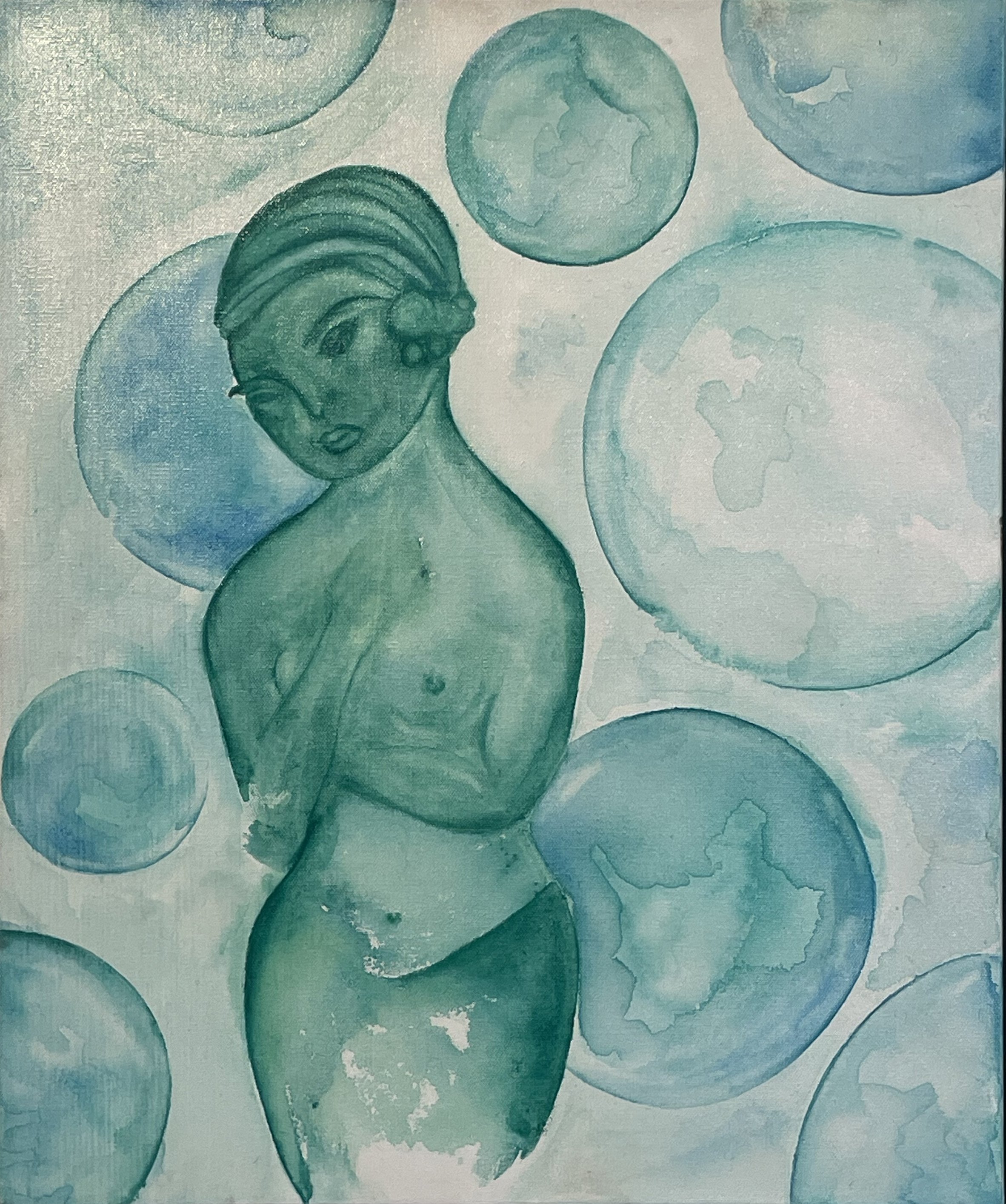 The Virtuous Pagan - 24" x 20" - mixed media on canvas - 2025 - $550